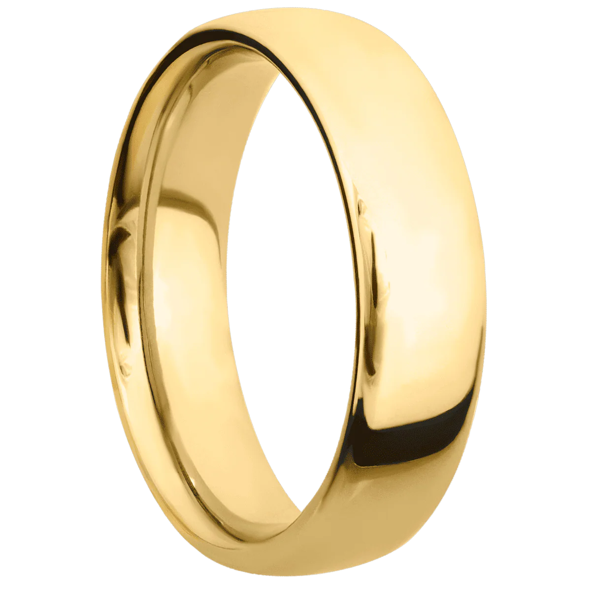 14K Yellow Gold + Polish Finish