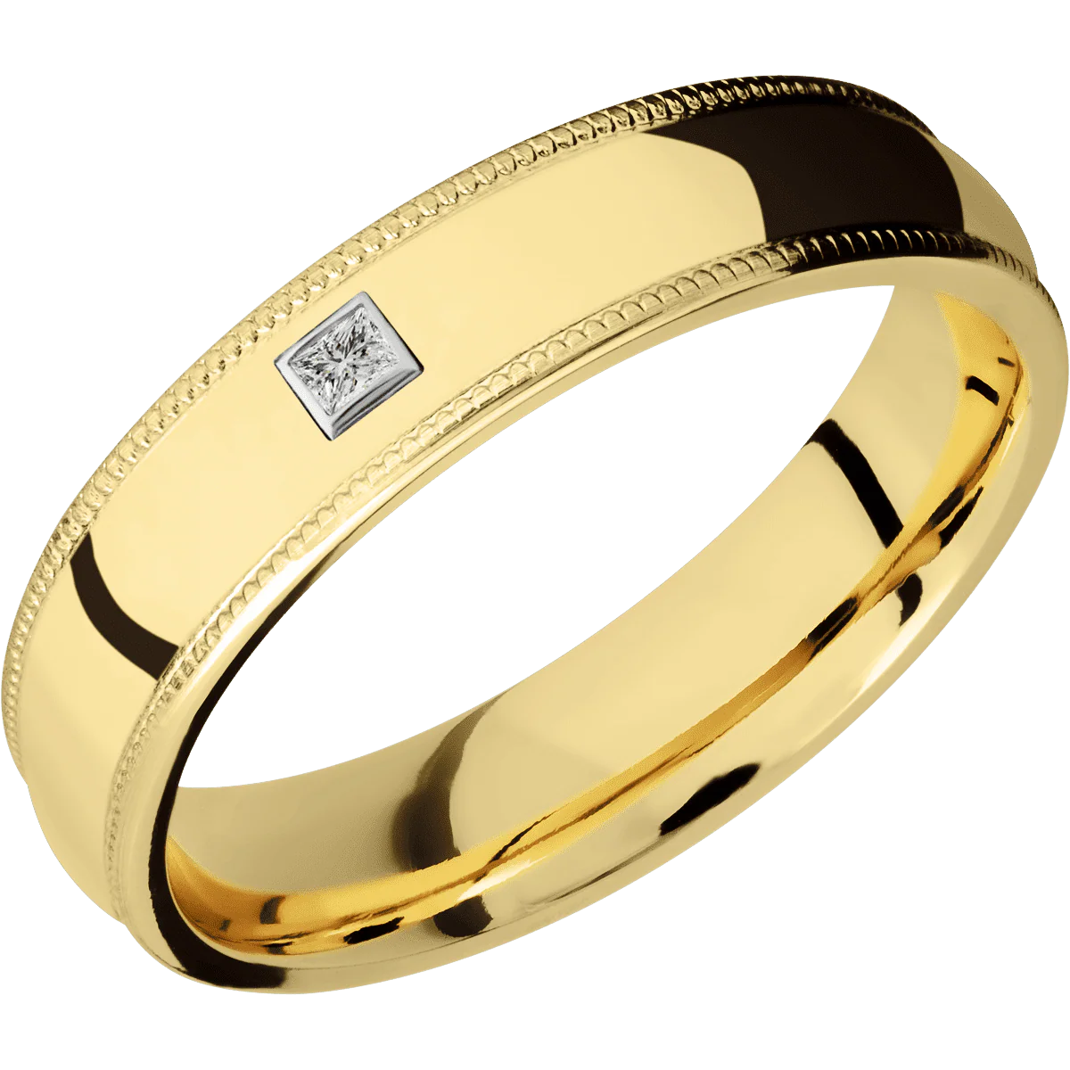 14K Yellow Gold + Polish Finish - Image 2