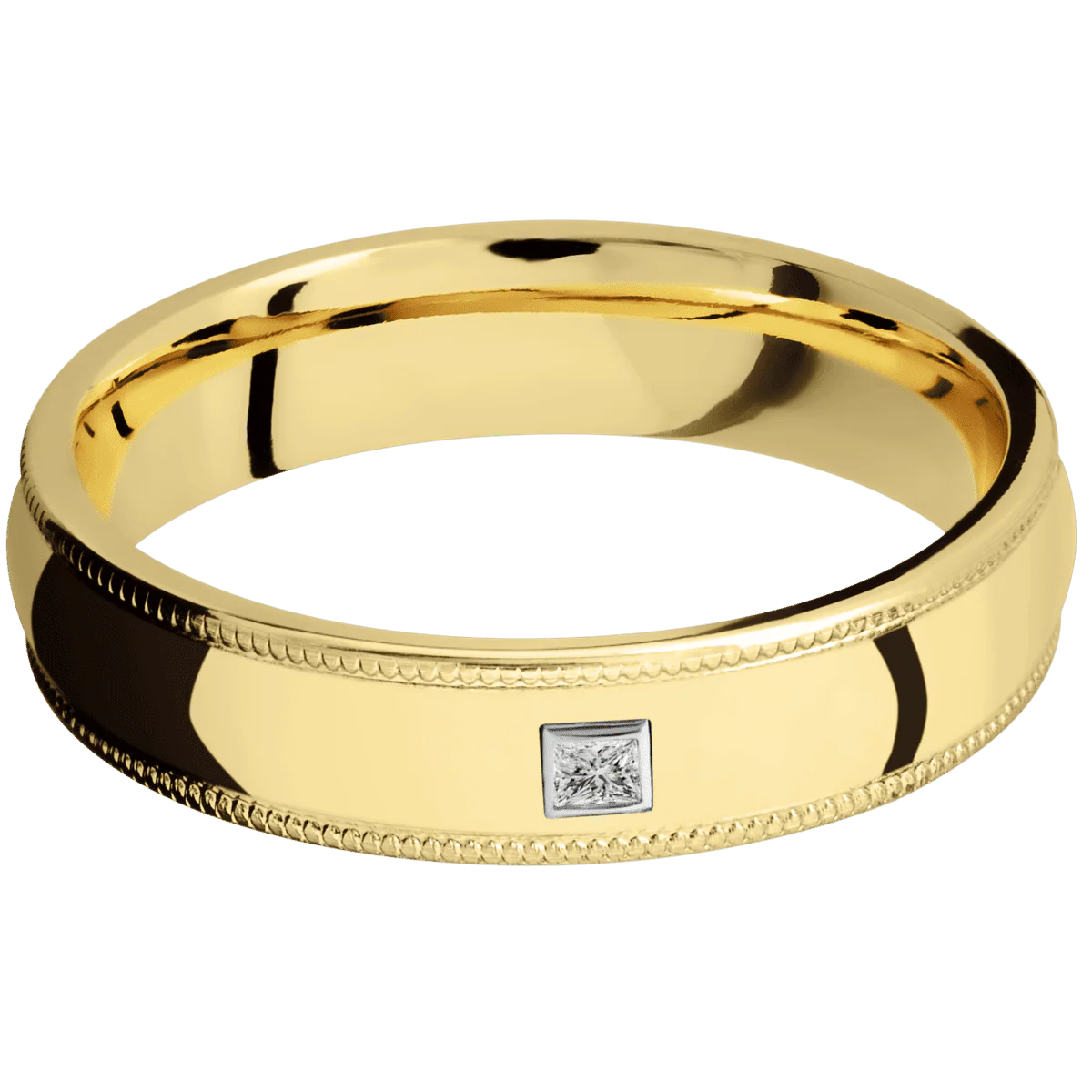 14K Yellow Gold + Polish Finish - Image 3