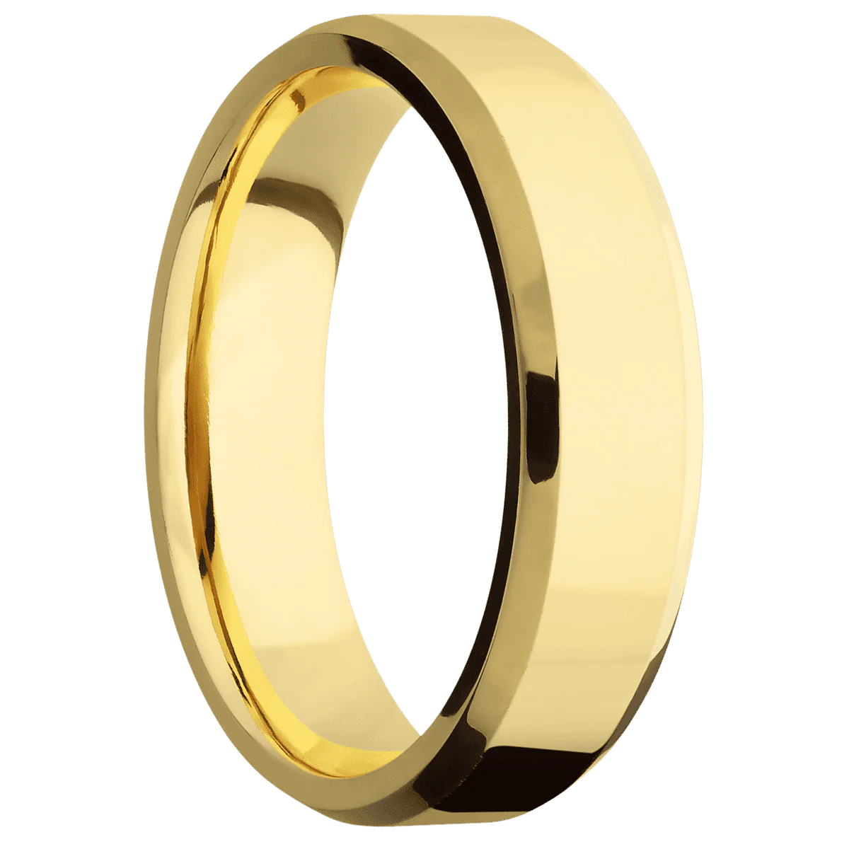 14K Yellow Gold + Polish , Polish Finish