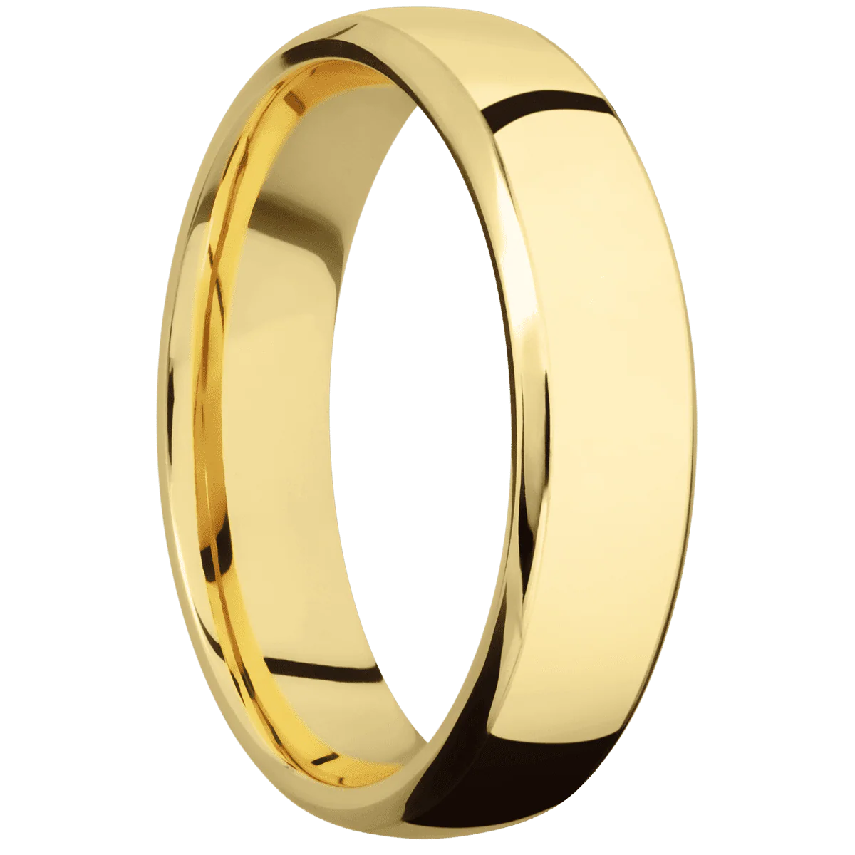 14K Yellow Gold + Polish , Polish Finish
