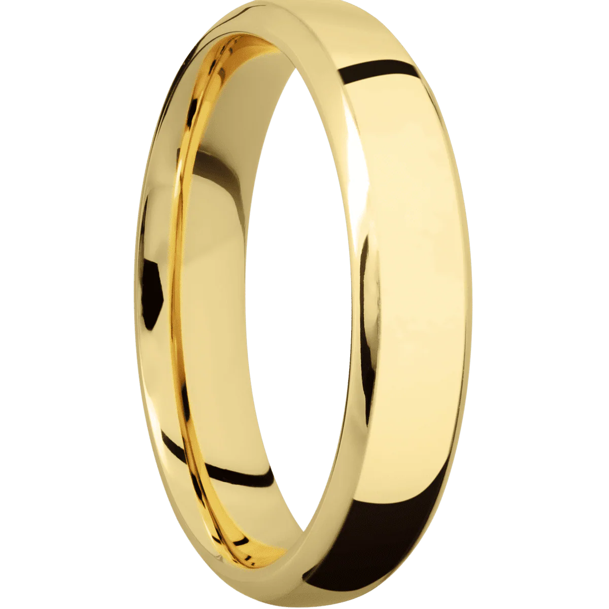 14K Yellow Gold + Polish , Polish Finish