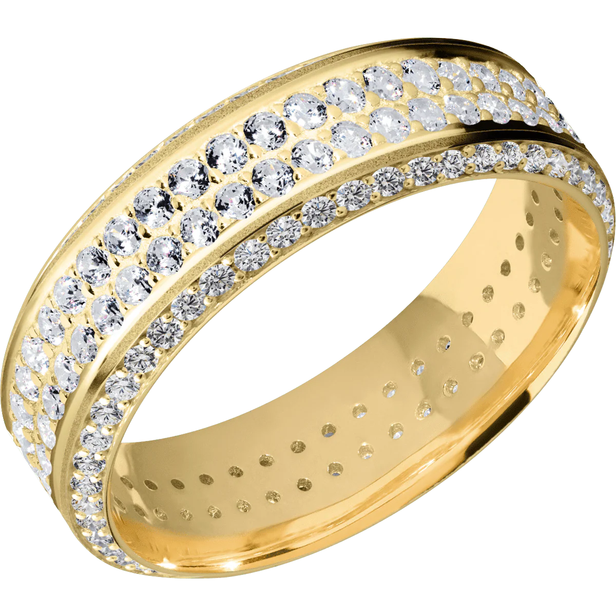14K Yellow Gold + Sand , Polish Finish - Image 2