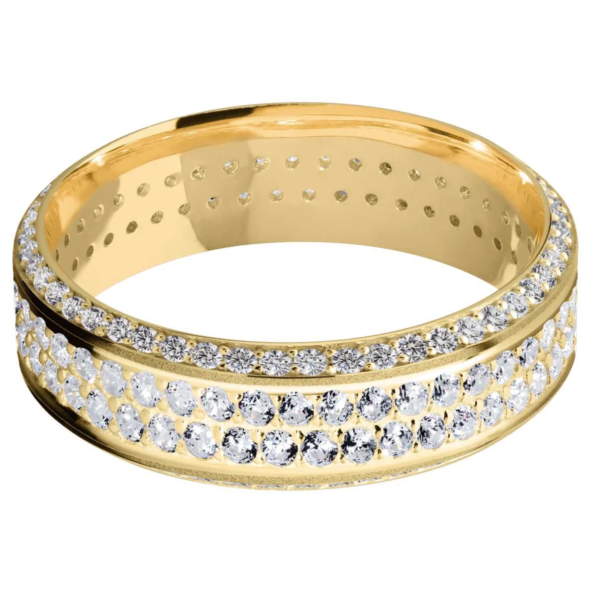14K Yellow Gold + Sand , Polish Finish - Image 3