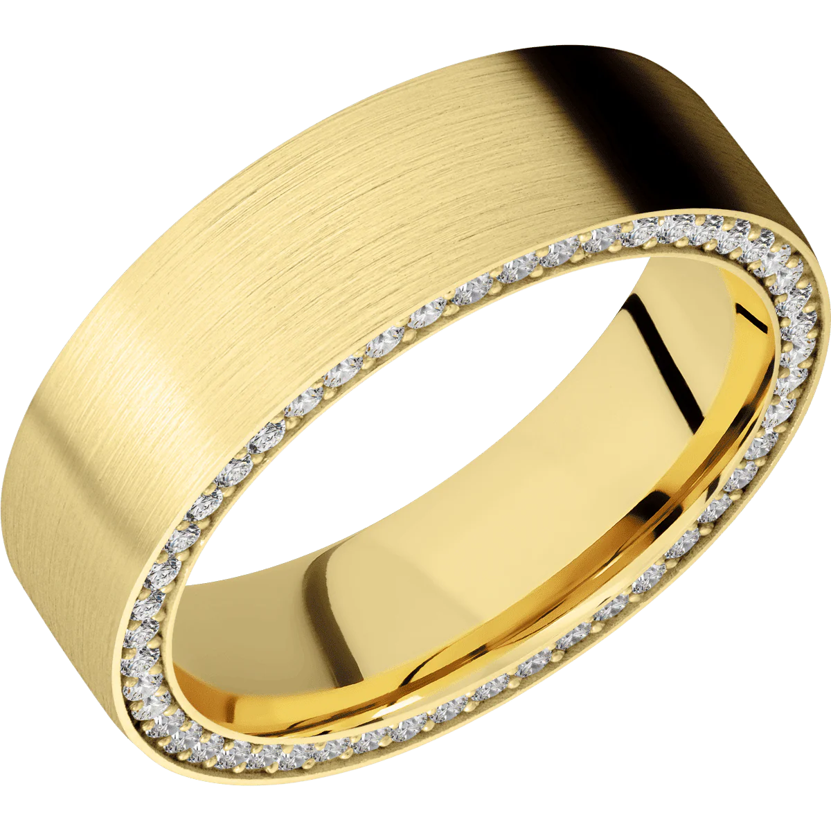 14K Yellow Gold + Satin Finish - Image 2