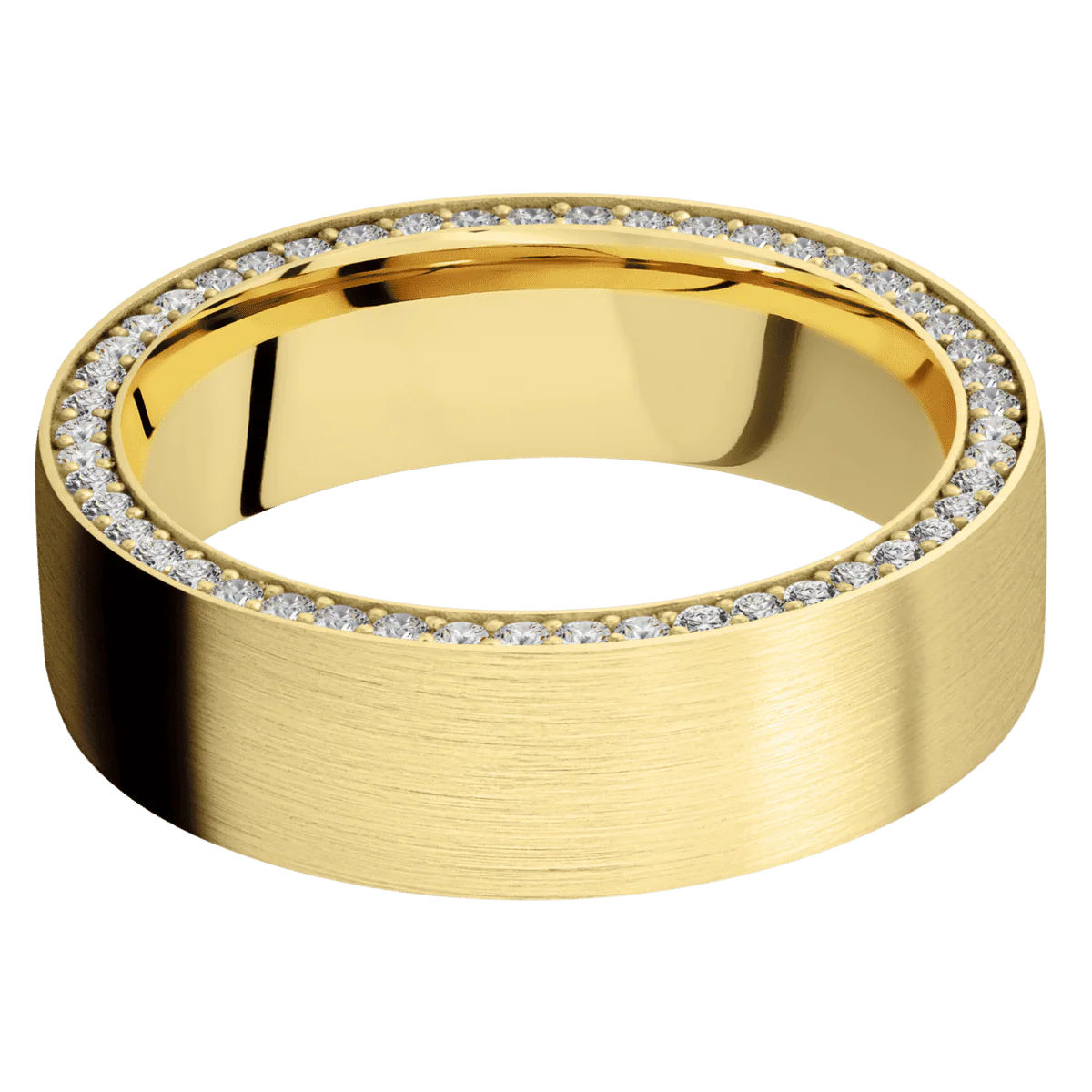 14K Yellow Gold + Satin Finish - Image 3