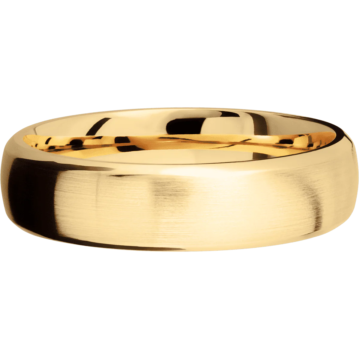 14K Yellow Gold + Satin , Polish Finish - Image 3