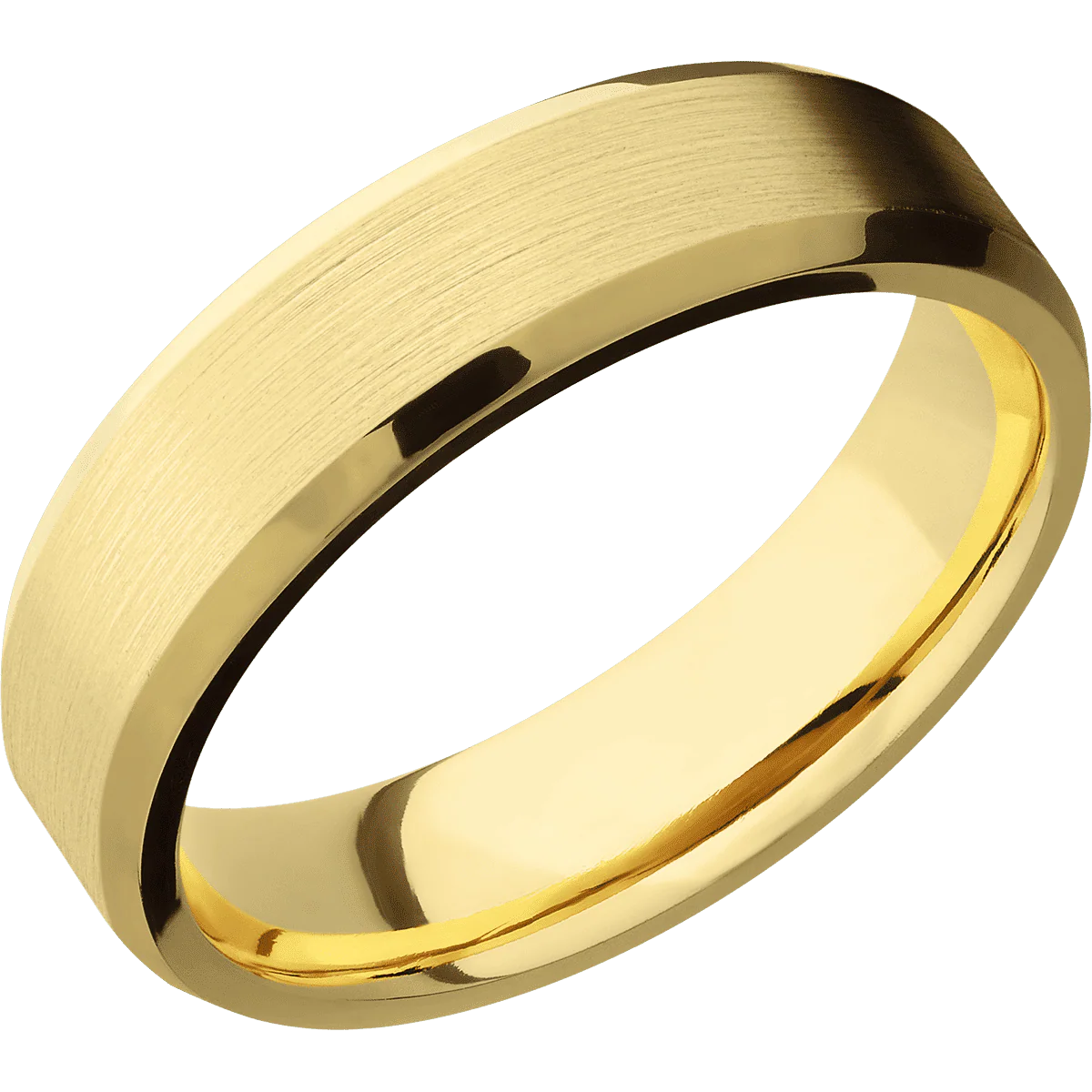14K Yellow Gold + Satin , Polish Finish - Image 2
