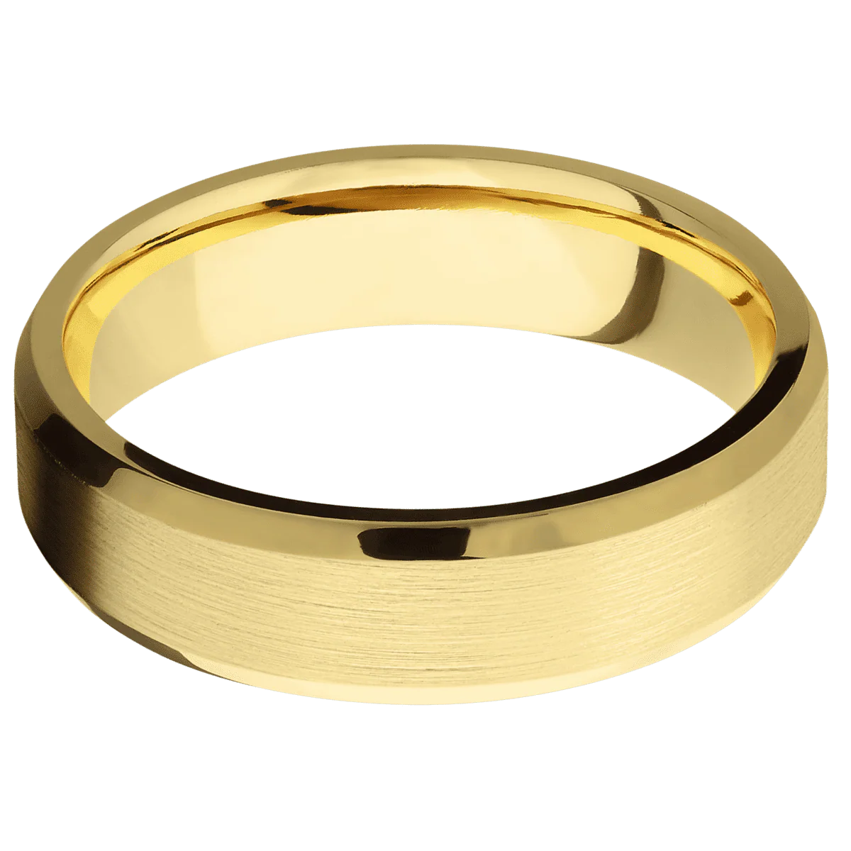 14K Yellow Gold + Satin , Polish Finish - Image 3