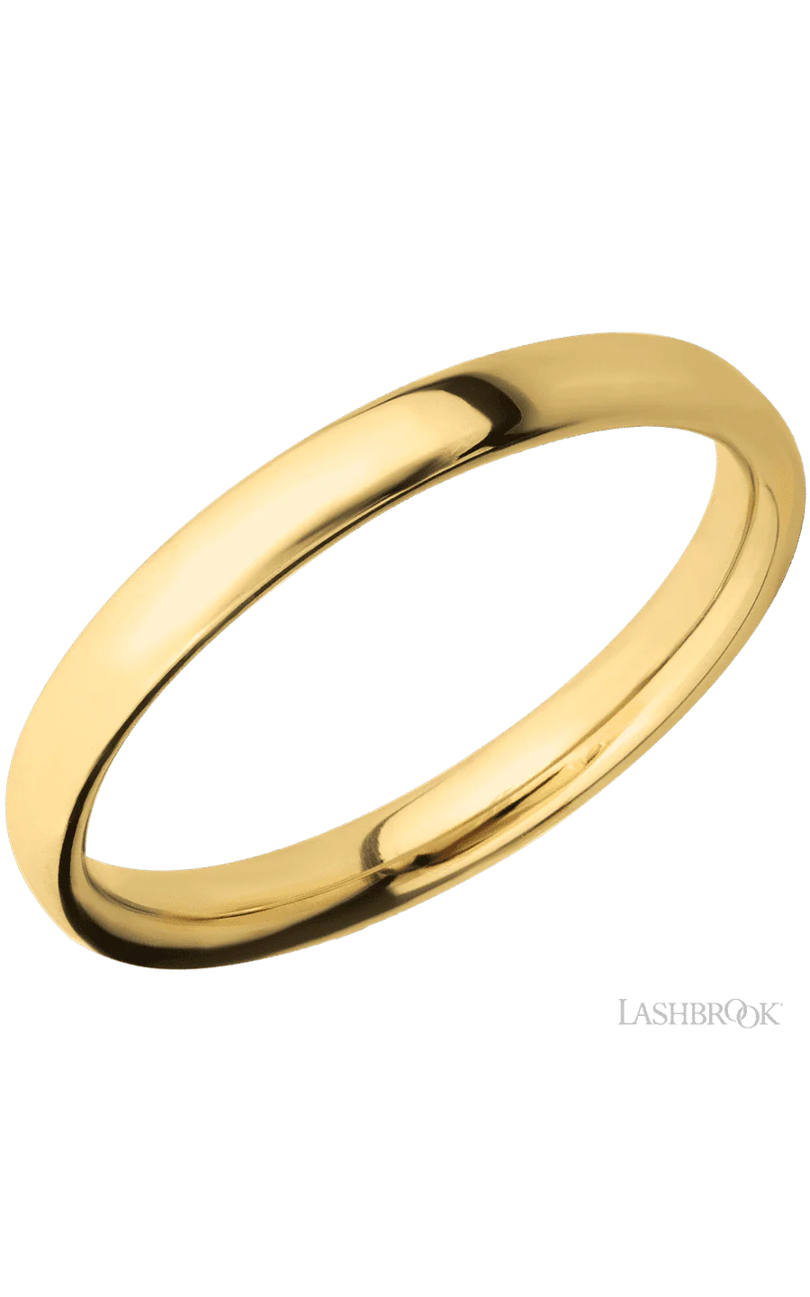 3 mm wide Ultra Comfort (our most comfortable profile) 14K Yellow Gold band.