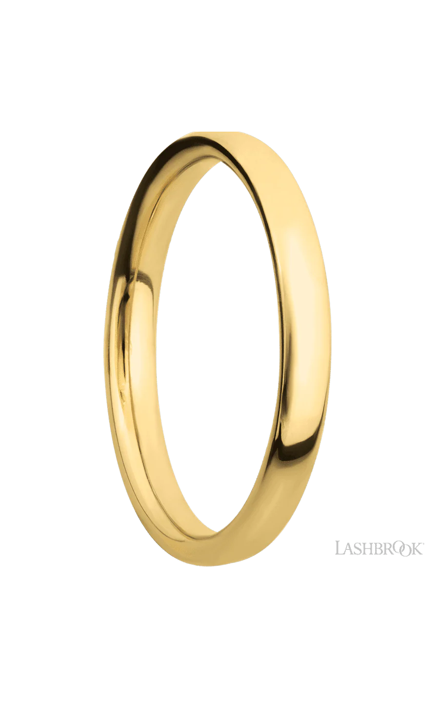 3 mm wide Ultra Comfort (our most comfortable profile) 14K Yellow Gold band. - Image 2