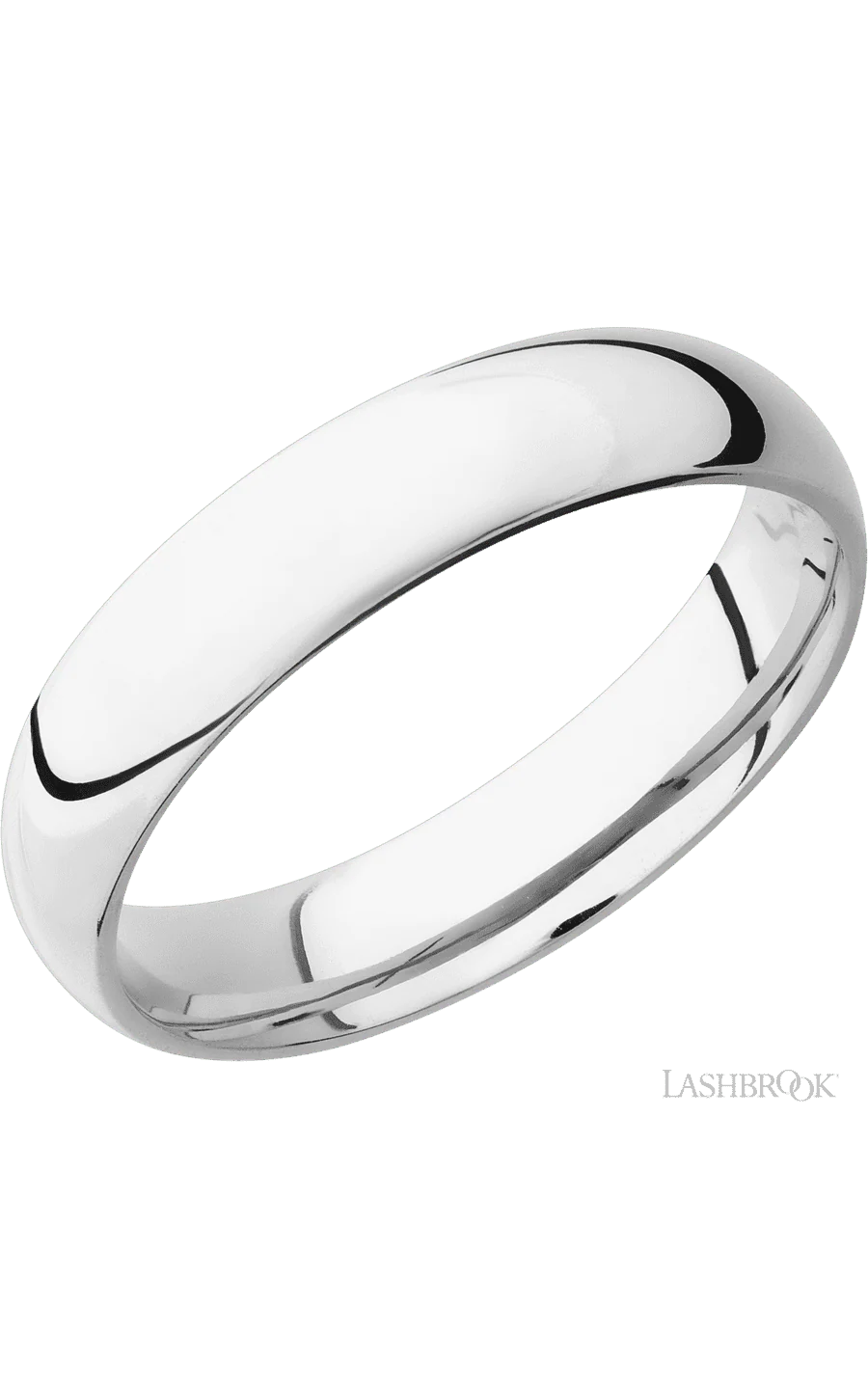 5 mm wide Domed Cobalt Chrome band.