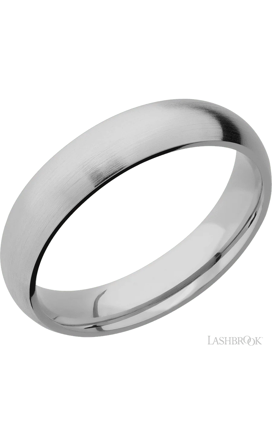 5 mm wide Domed Titanium band.