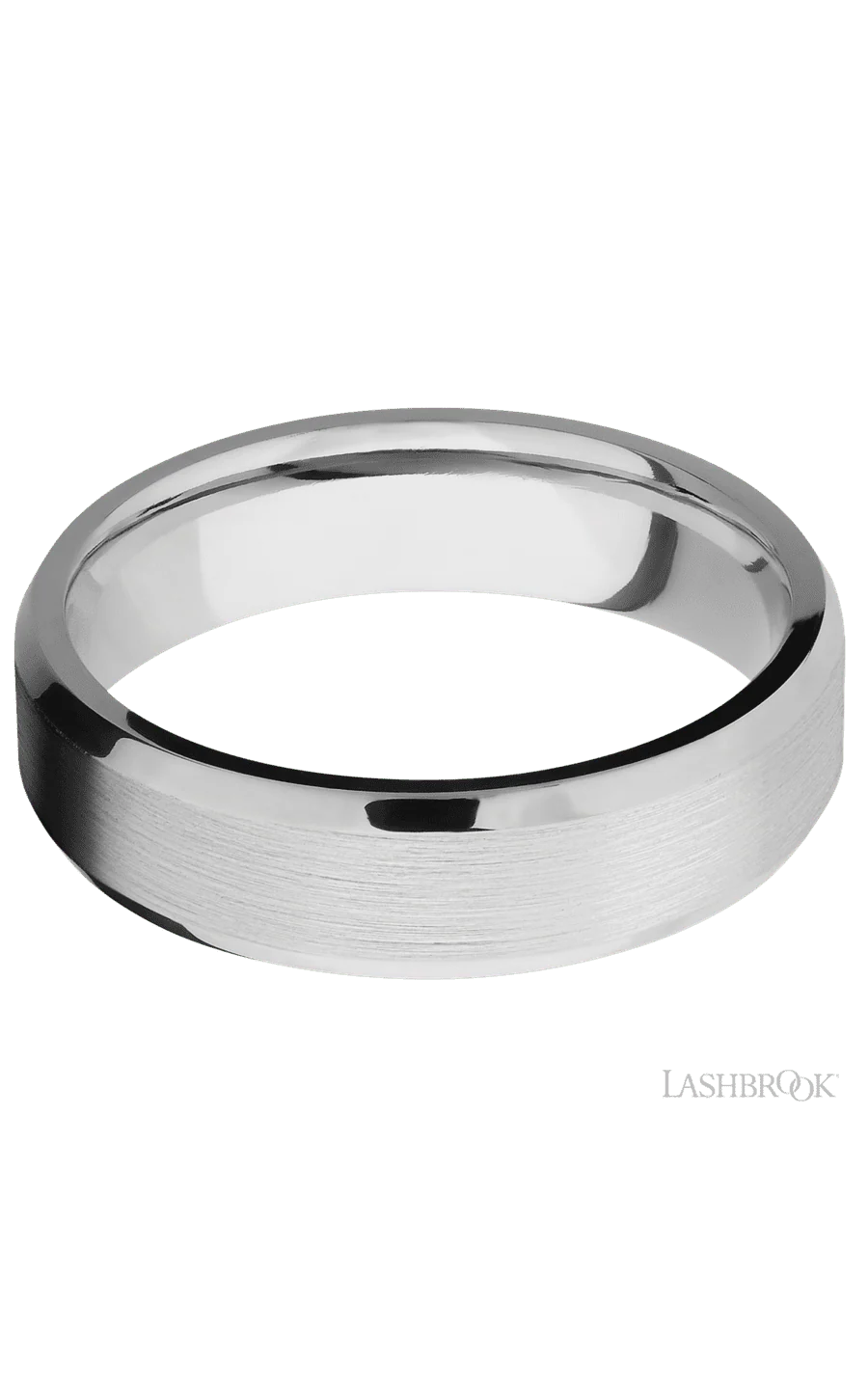 6 mm wide Beveled Platinum band. - Image 3
