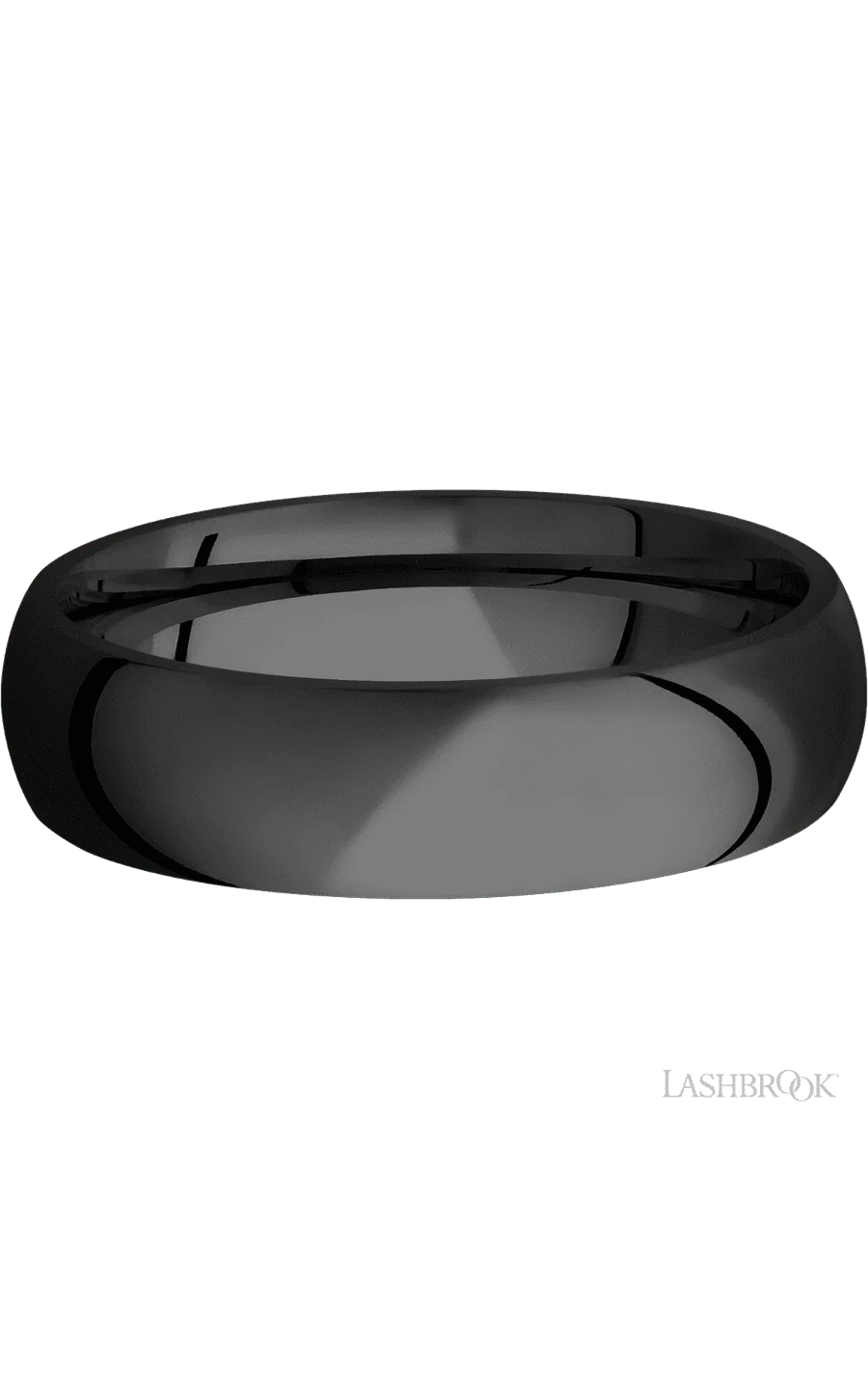 6 mm wide Domed Zirconium band. - Image 3