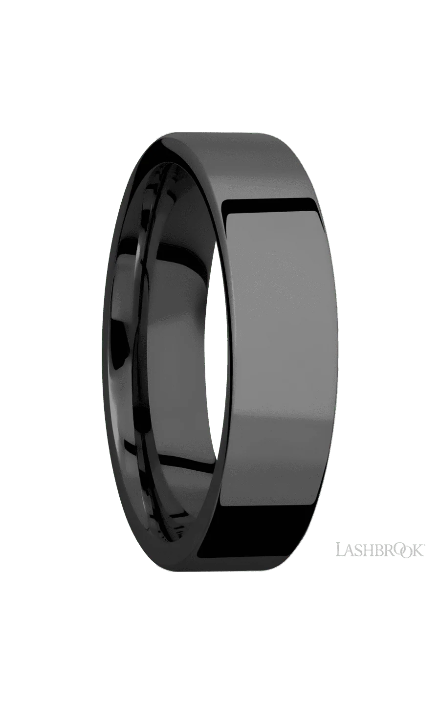 6 mm wide Flat Zirconium band. - Image 2