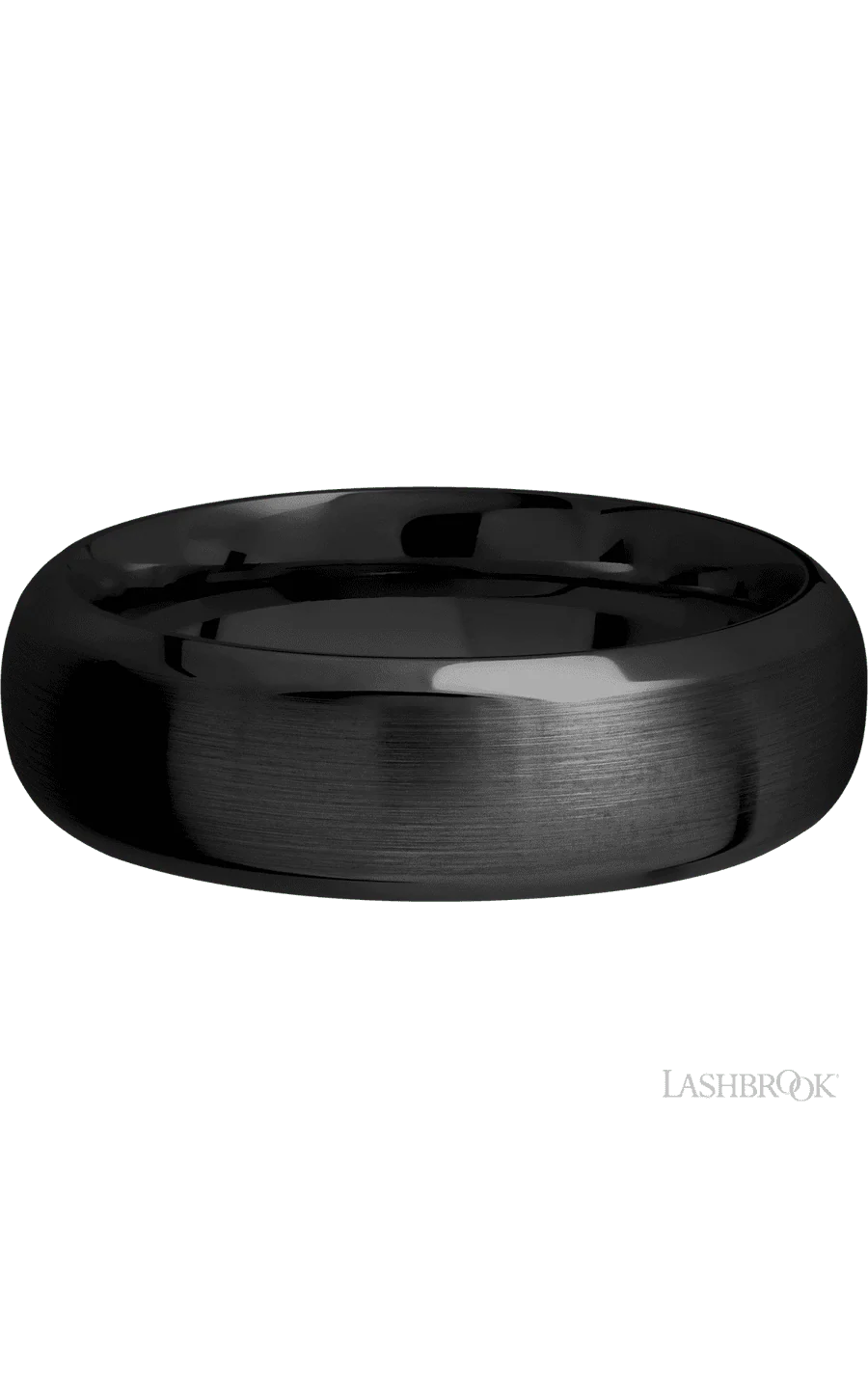 7 mm wide Domed Bevel Zirconium band. - Image 3