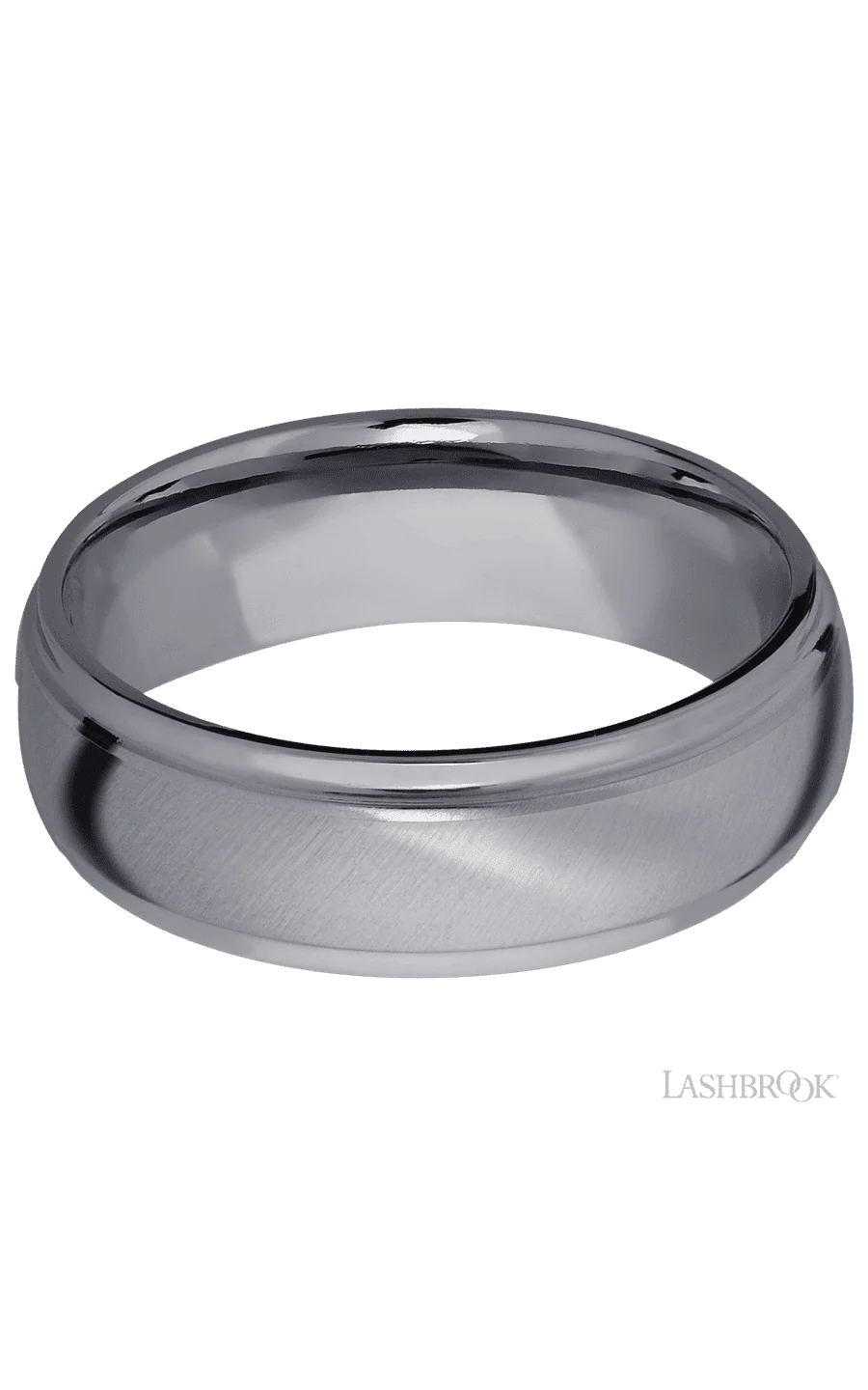 7 mm wide Domed Stepped Down Edges Tantalum band. - Image 3