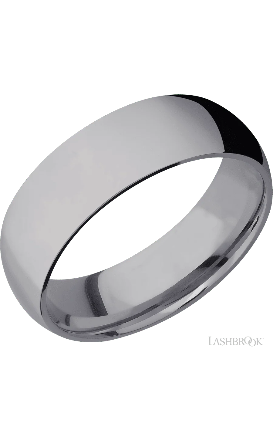 7 mm wide Domed Tantalum band.