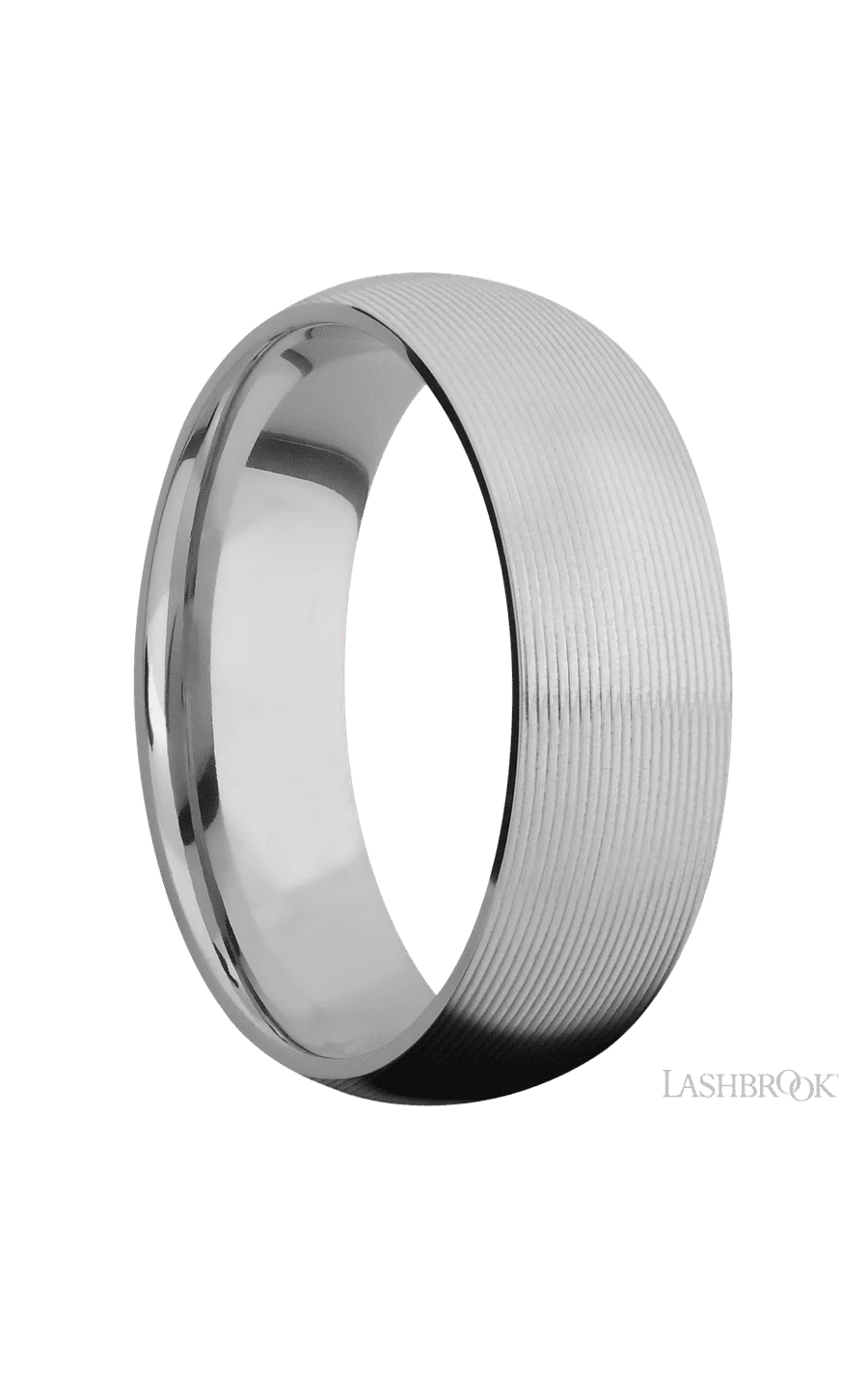 7 mm wide Domed Titanium band. - Image 2
