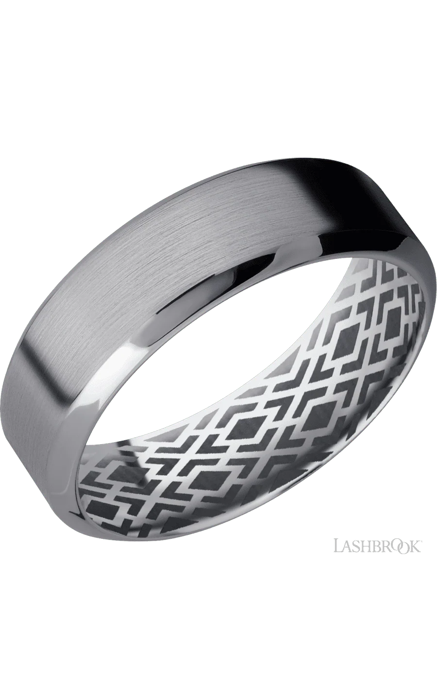 7 mm wide High Bevel Tantalum band.