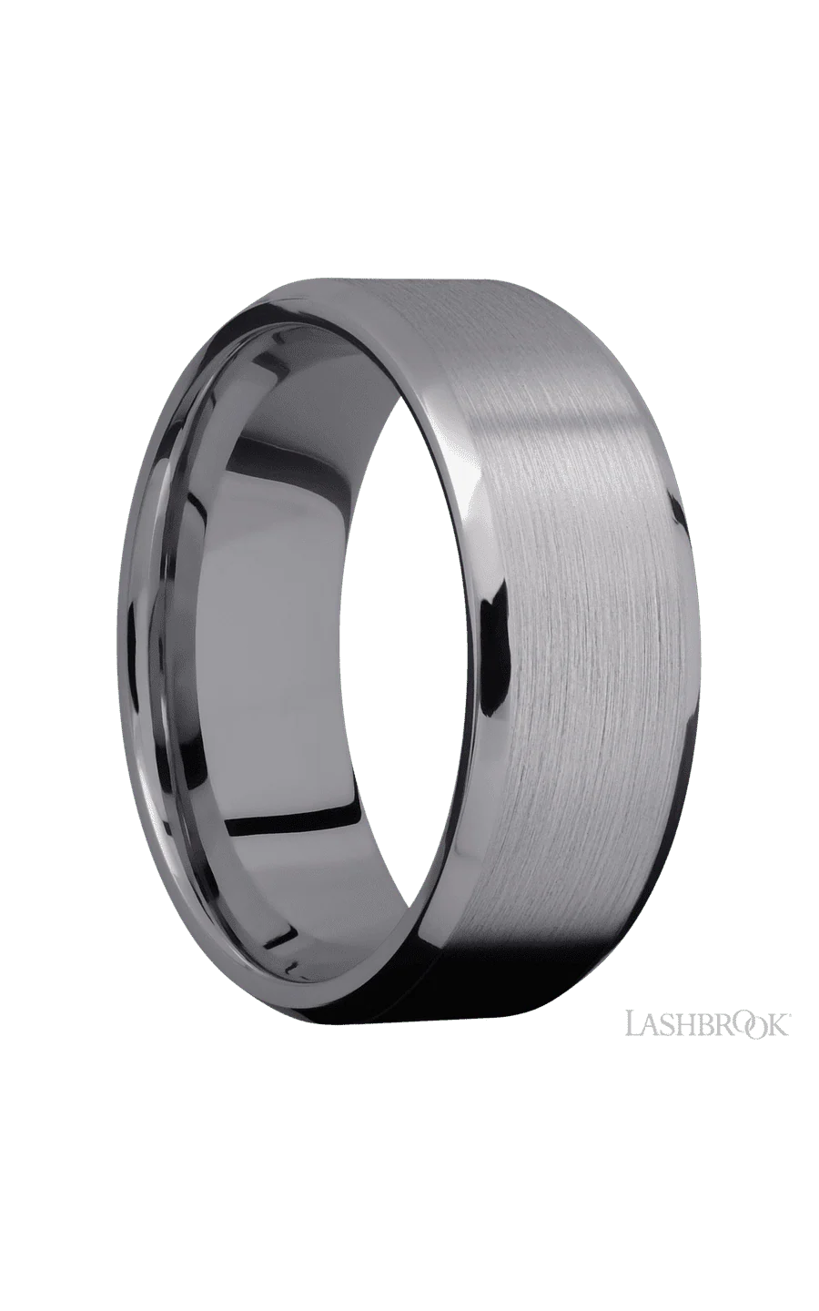 8 mm wide Beveled Tantalum band. - Image 2