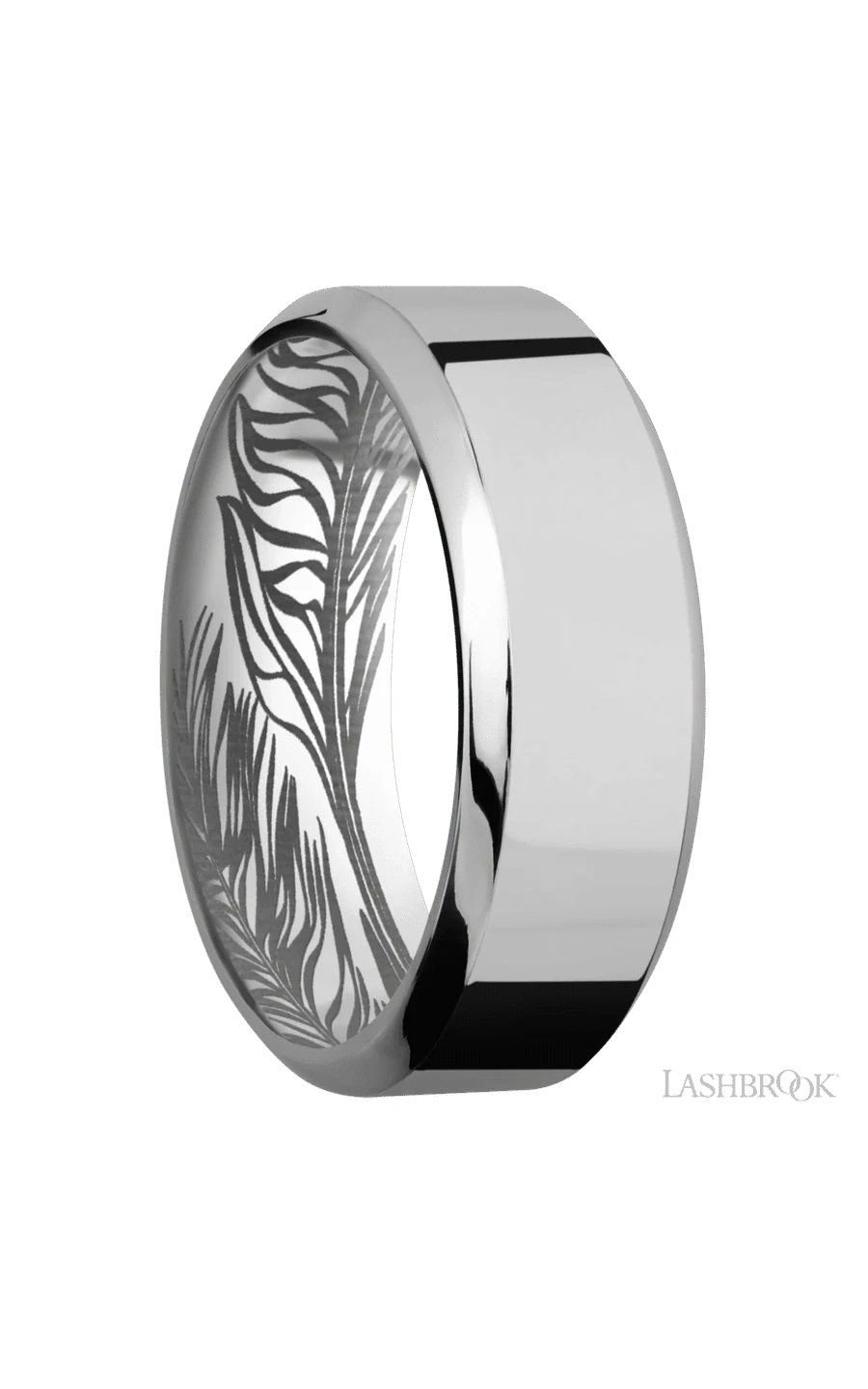 8 mm wide High Bevel Titanium band. - Image 2