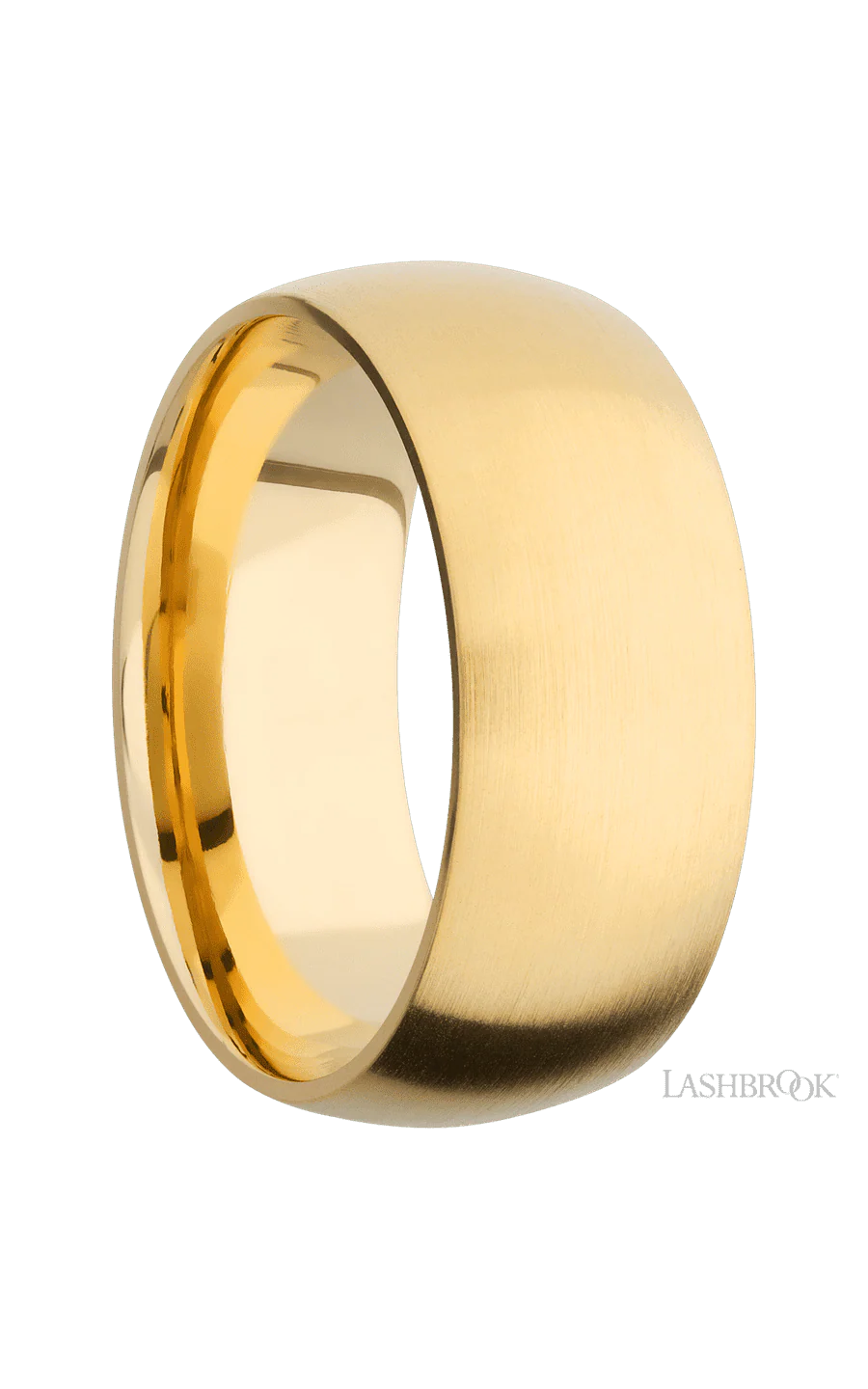 9 mm wide Domed 14K Yellow Gold band. - Image 2
