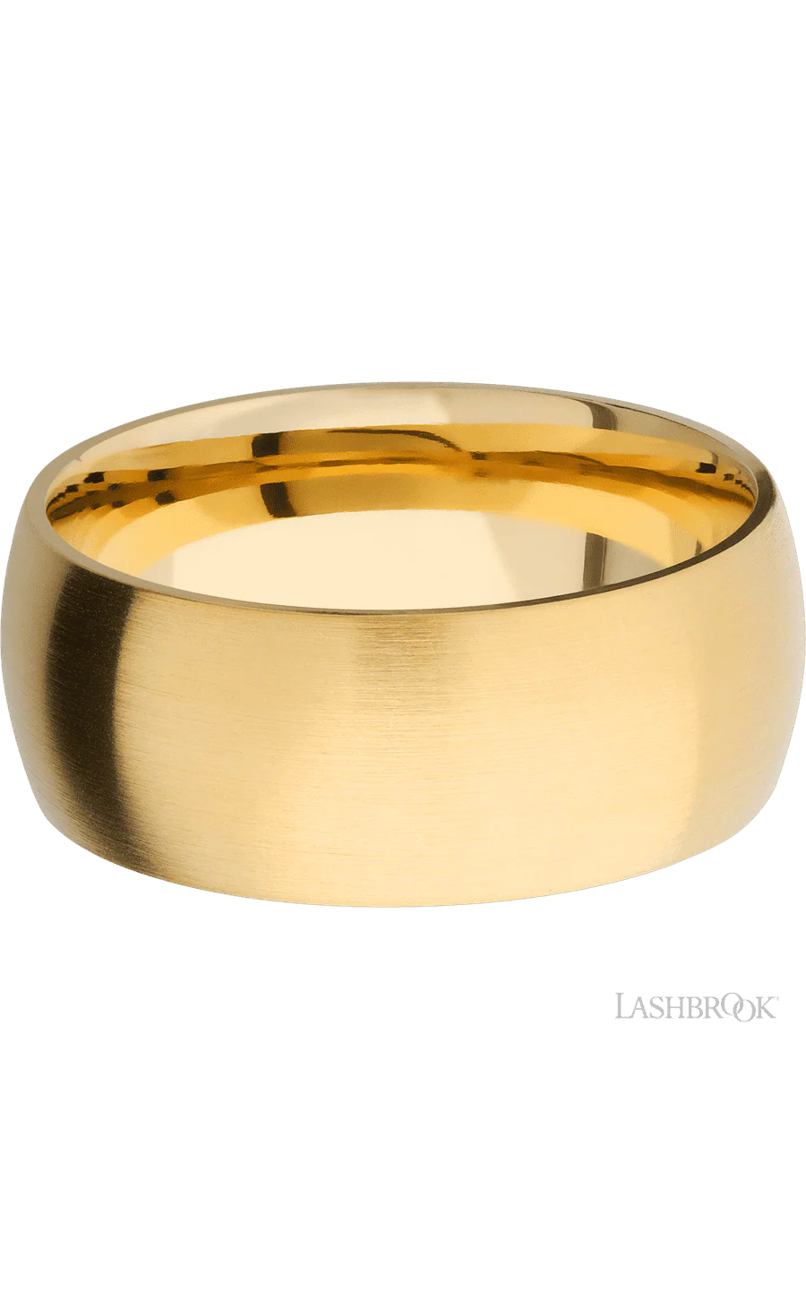 9 mm wide Domed 14K Yellow Gold band. - Image 3