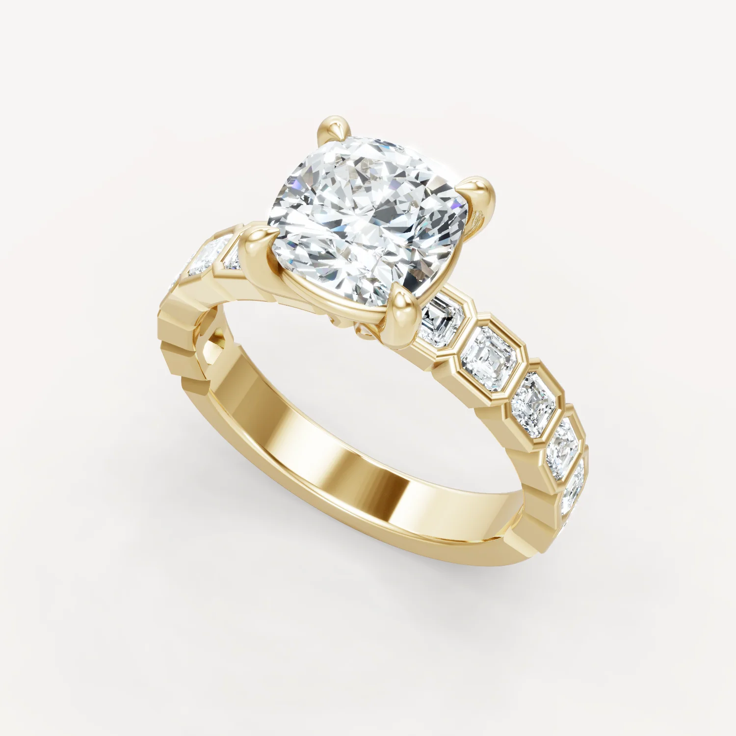 Asscher Bezel - Cushion - Image 3