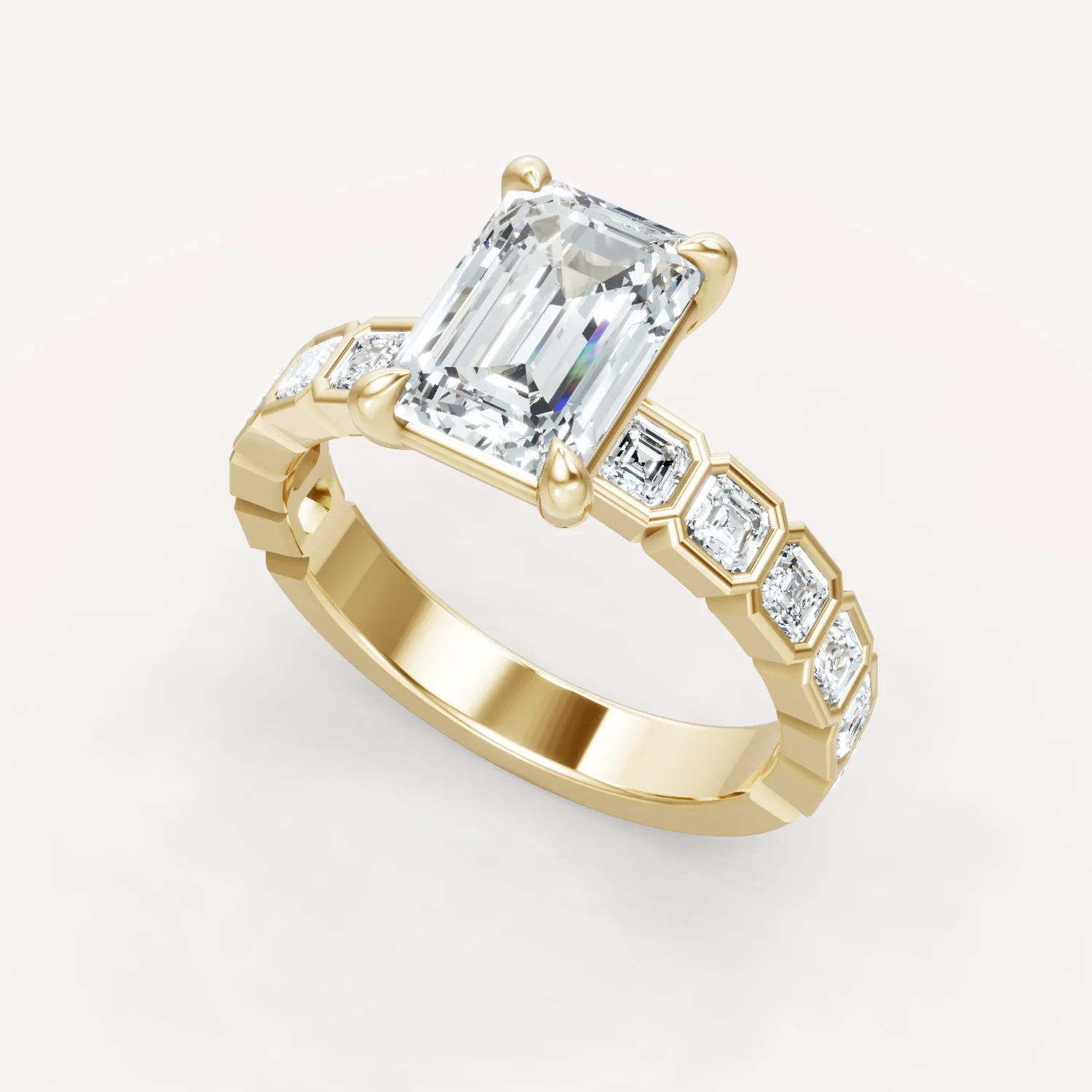 Asscher Bezel - Emerald - Image 4
