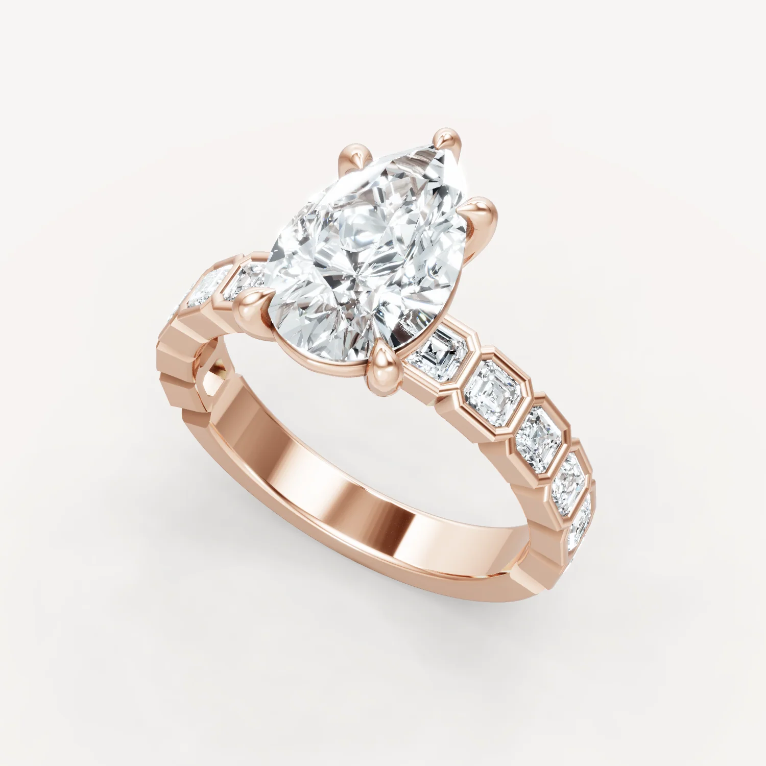 Asscher Bezel - Pear - Image 12