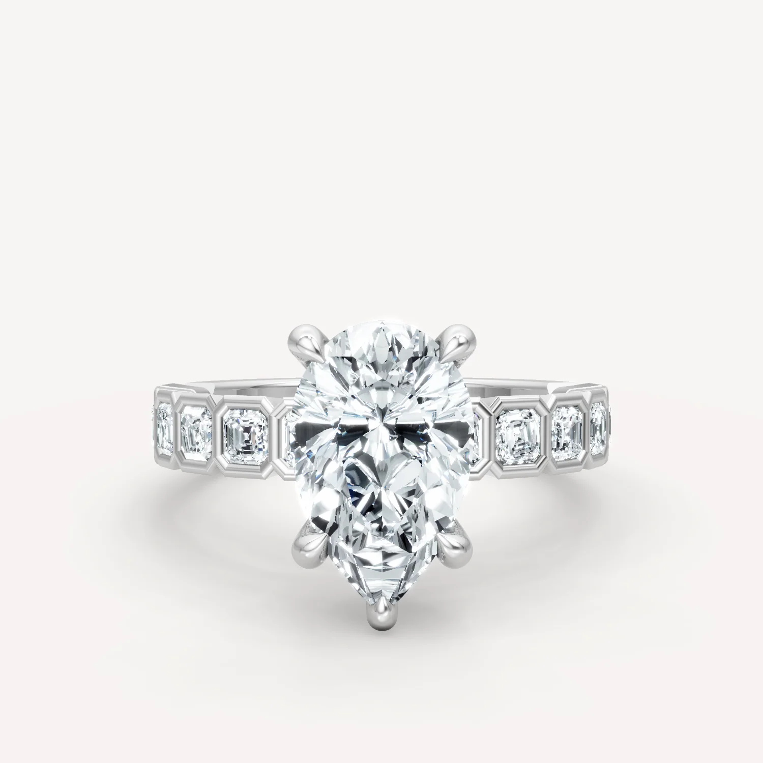 Asscher Bezel - Pear - Image 5