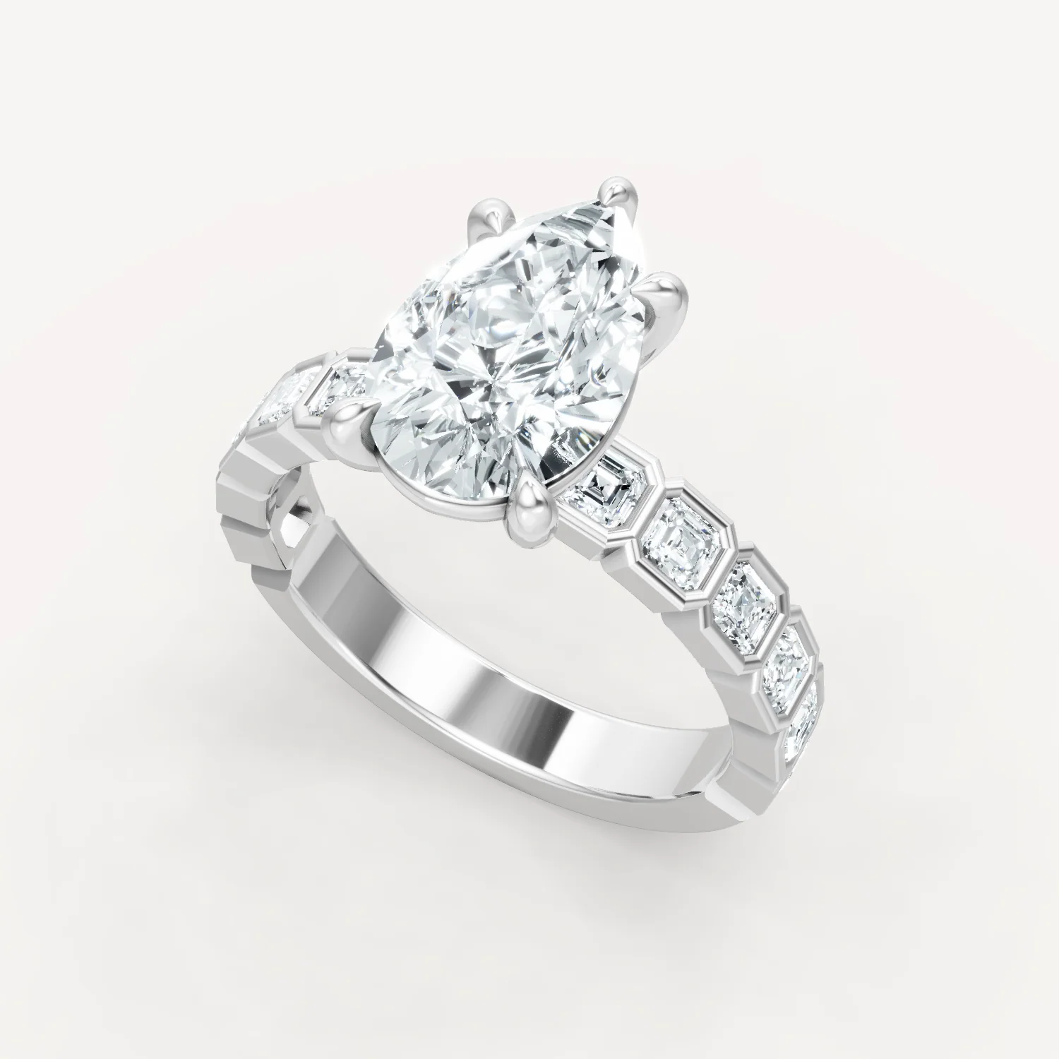 Asscher Bezel - Pear - Image 8
