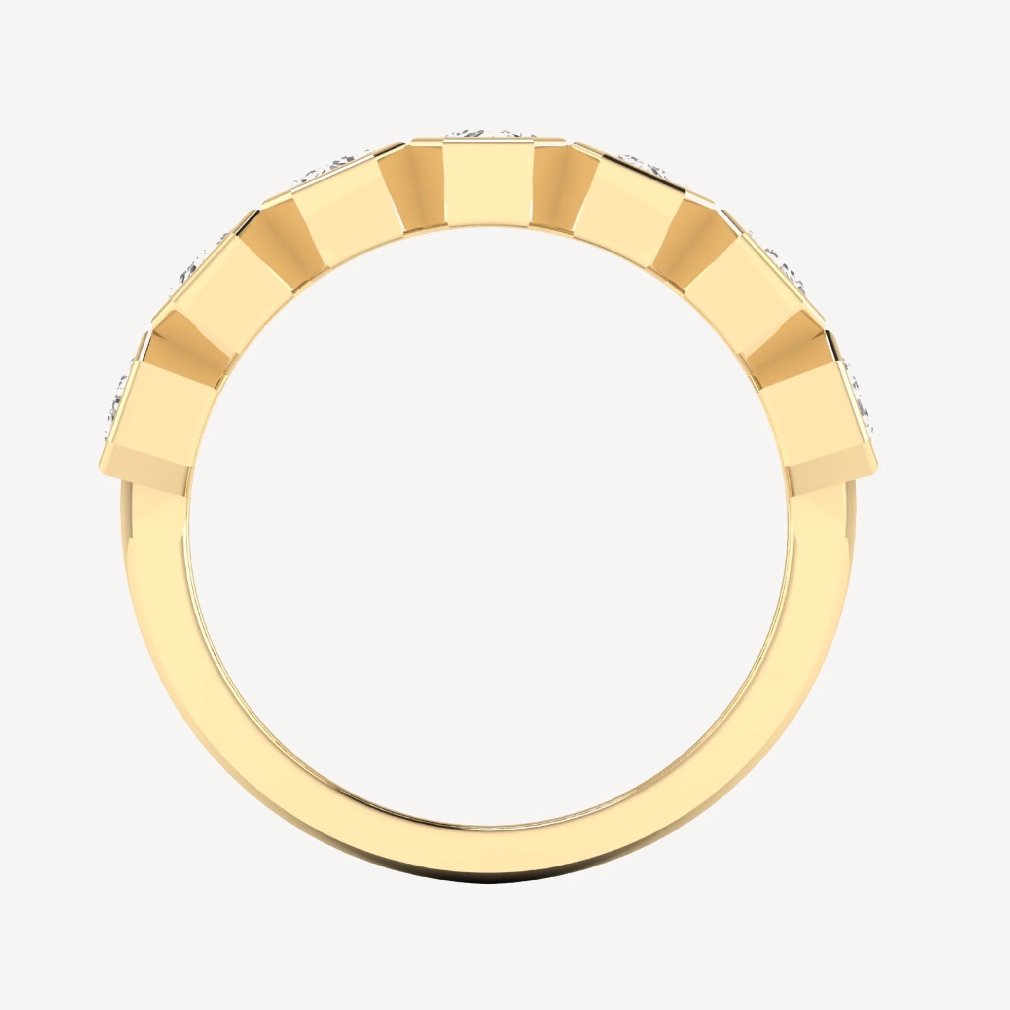 Bezeled Emeralds Band - Image 3