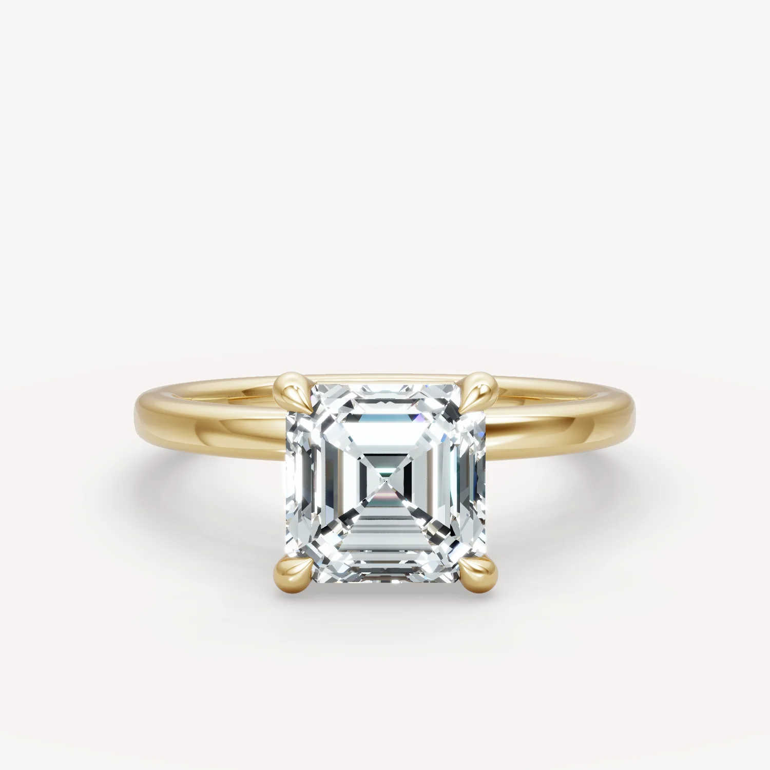 Off Center Charm - Asscher