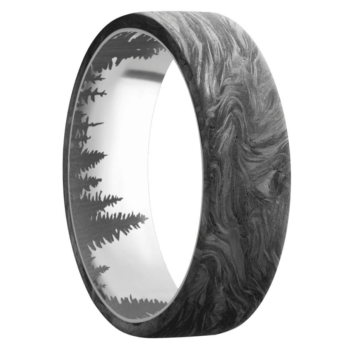 Forged Carbon Fiber + None Finish + Titanium