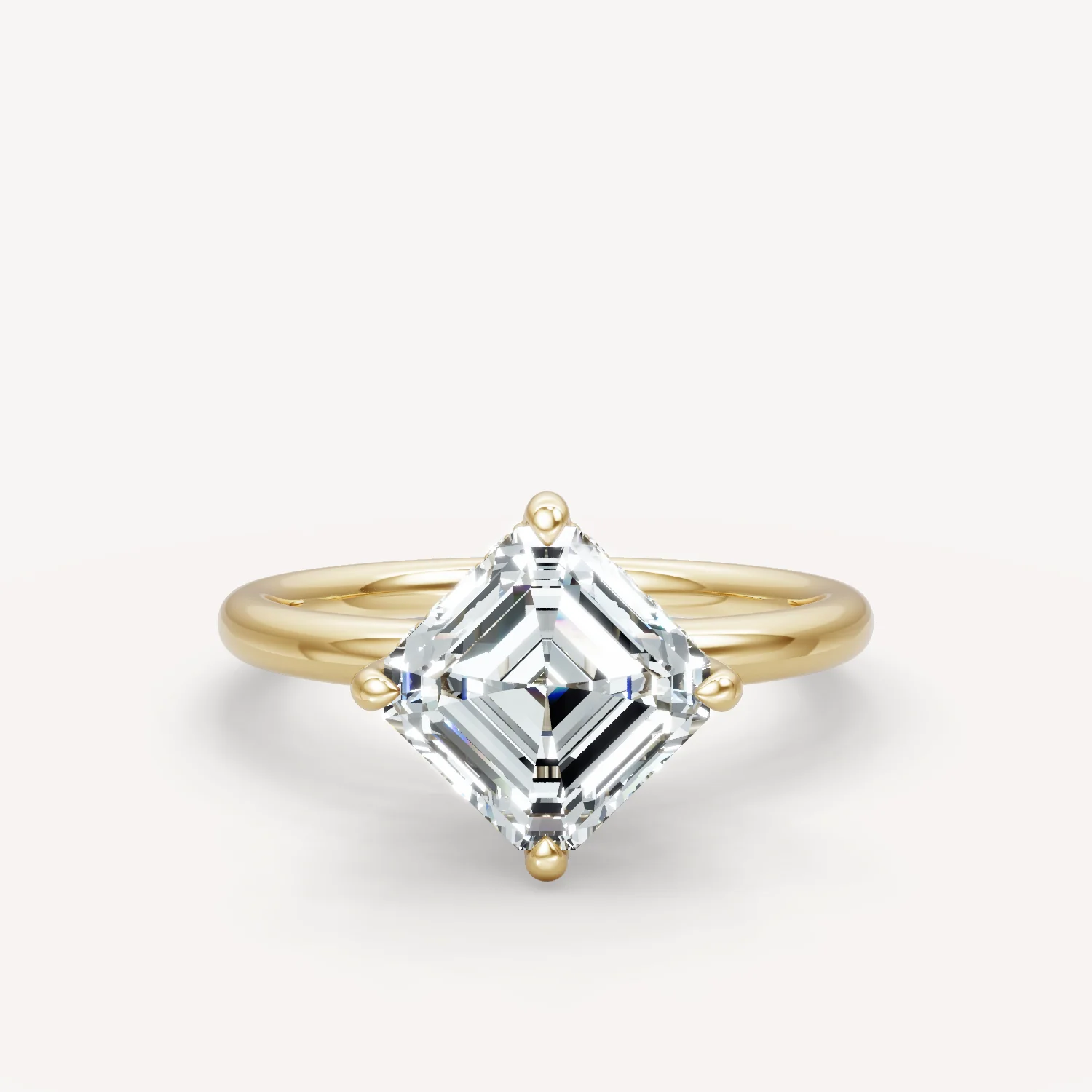 Hidden Halo Compass - Asscher