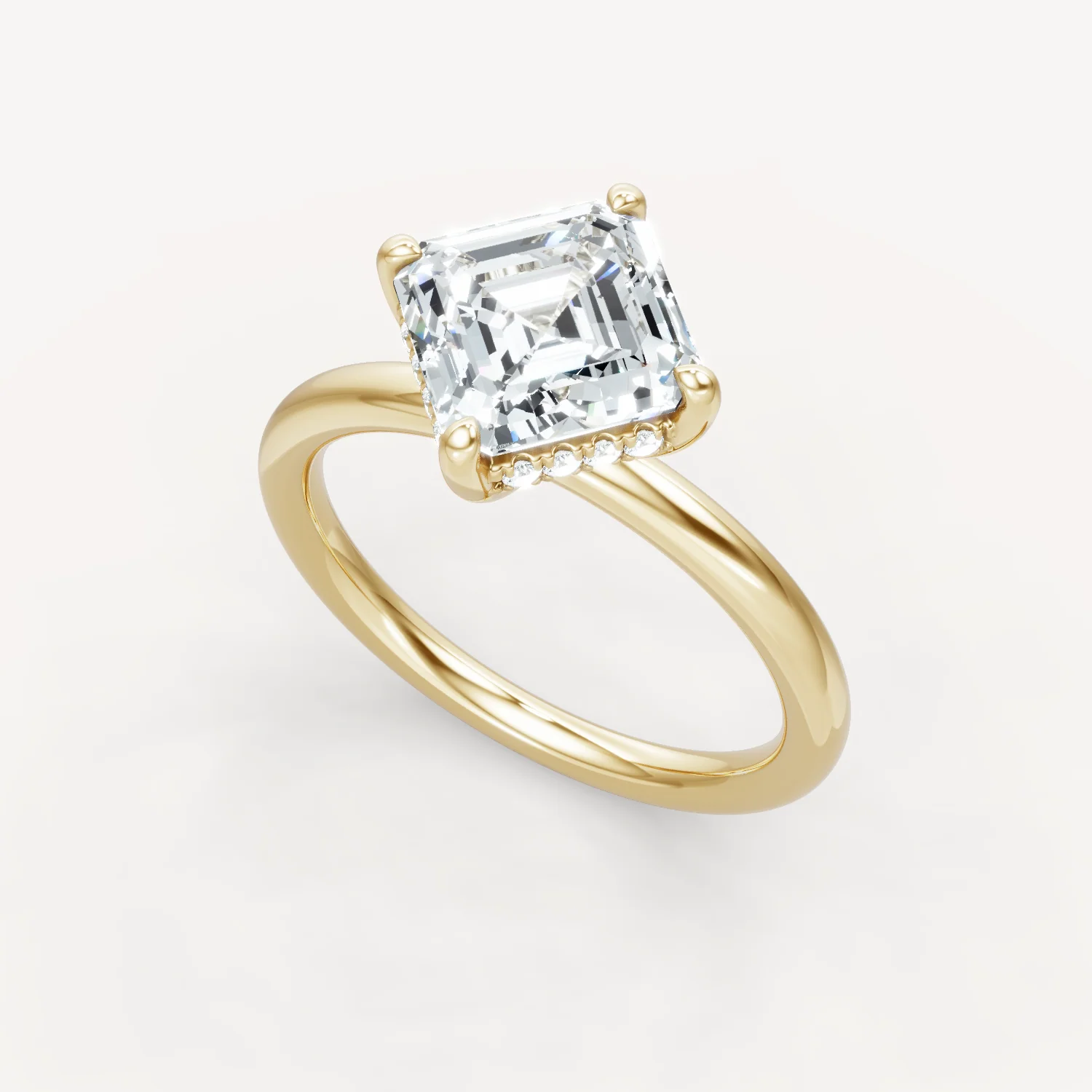 Hidden Halo Compass - Asscher - Image 4