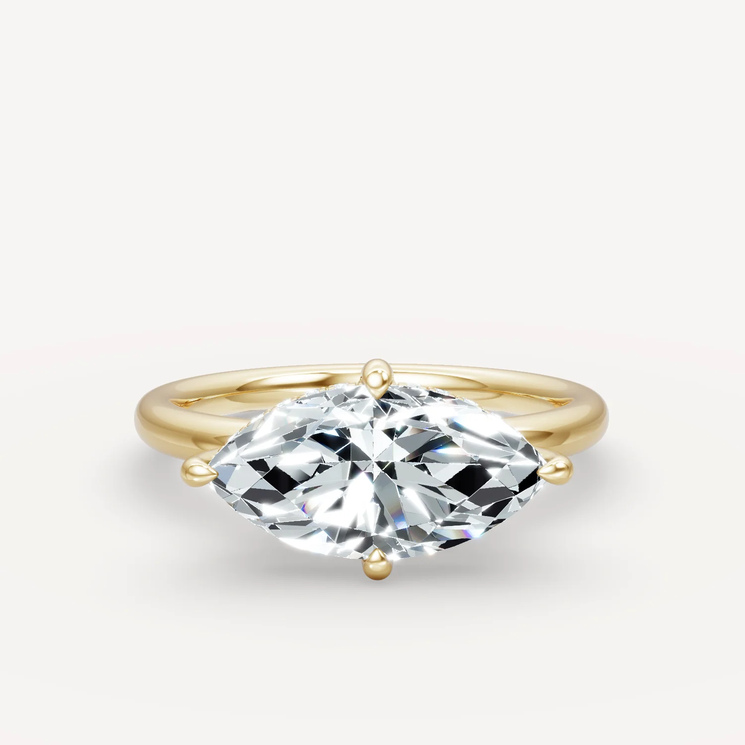 Hidden Halo Compass - Marquise