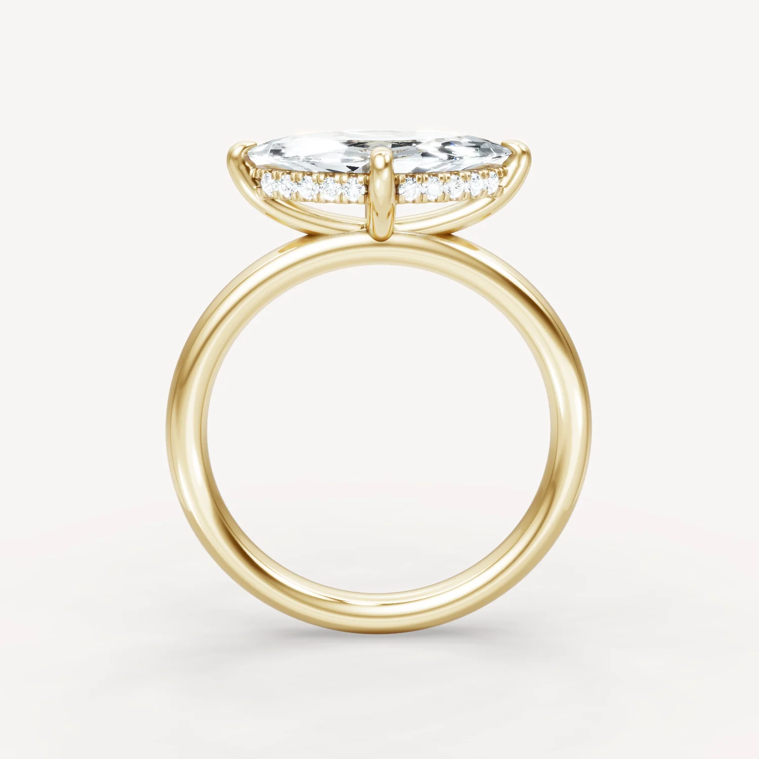 Hidden Halo Compass - Marquise - Image 3