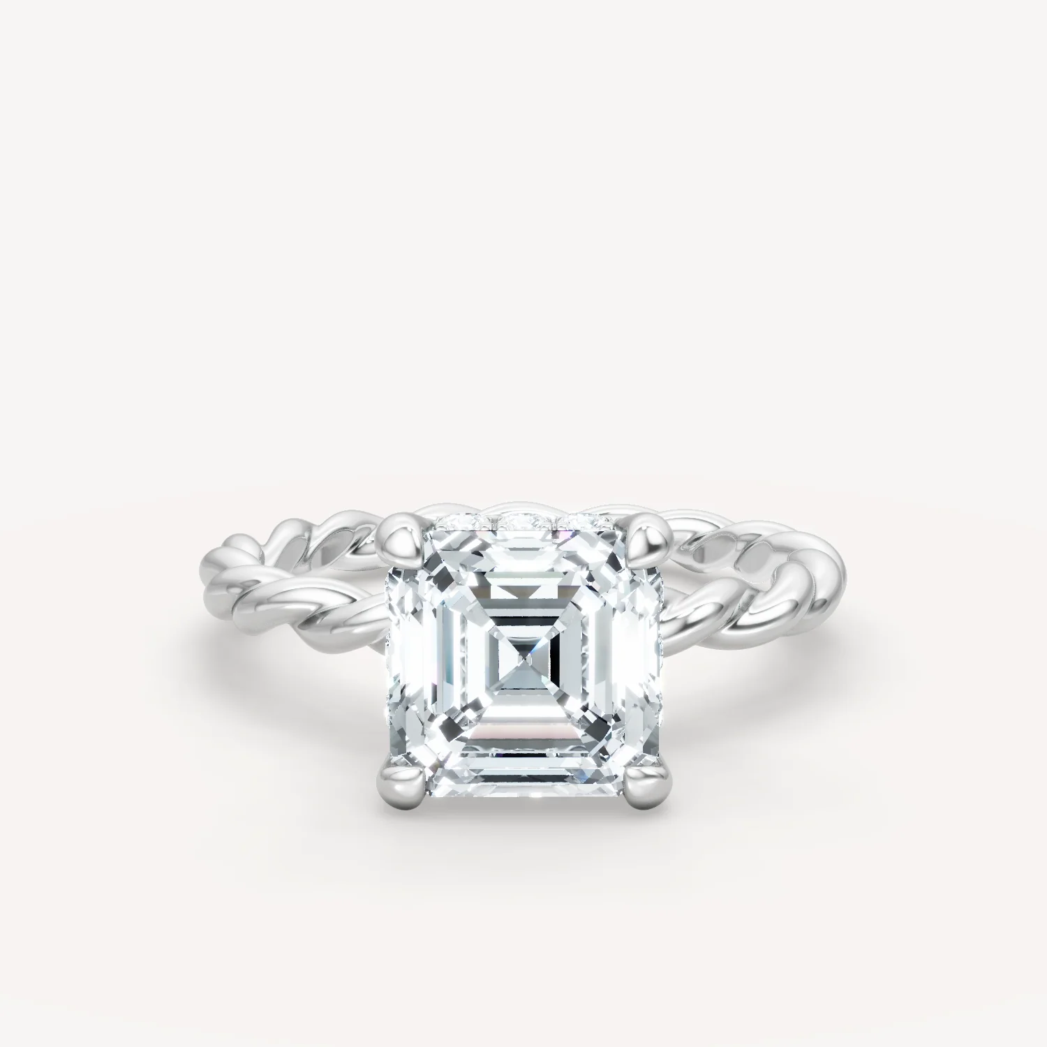 Hidden Halo Twist - Asscher - Image 5