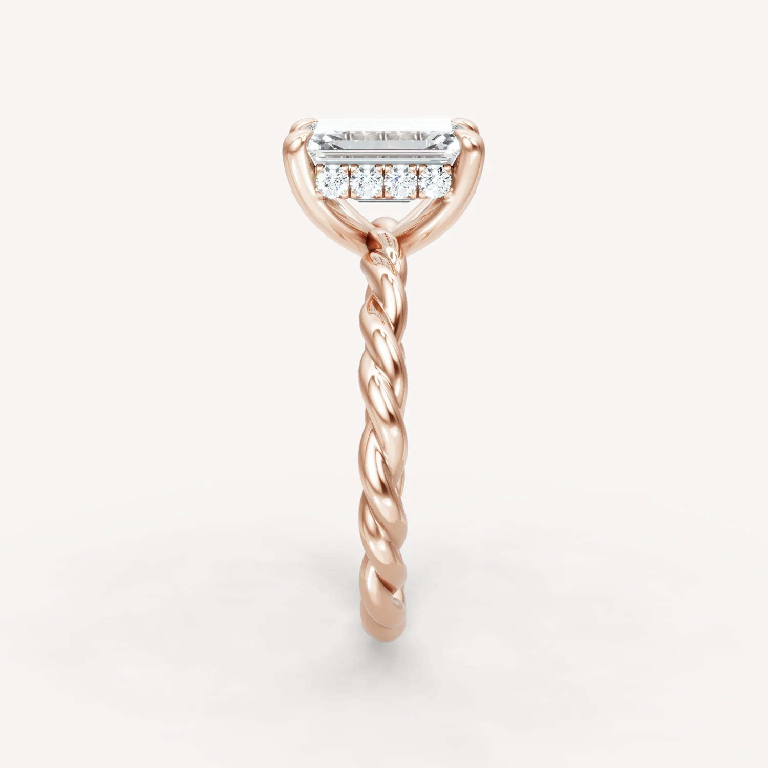 Hidden Halo Twist - Emerald - Image 10