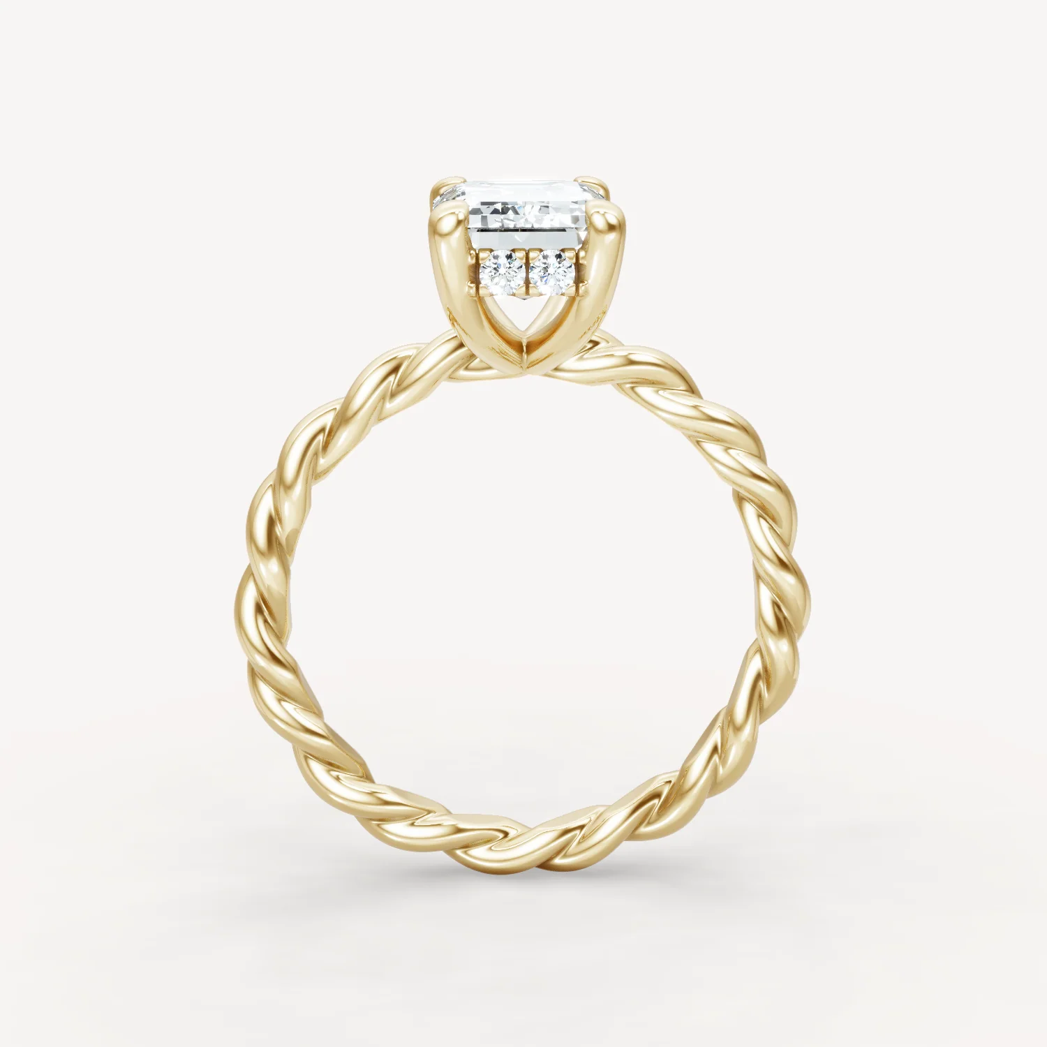 Hidden Halo Twist - Emerald - Image 3