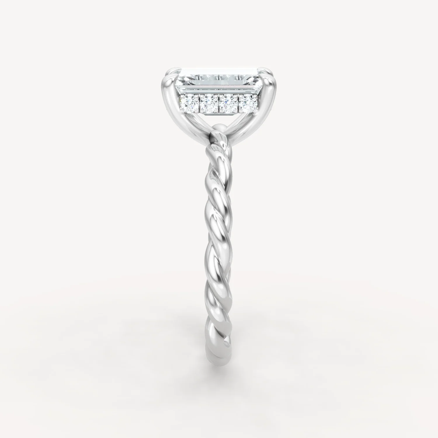 Hidden Halo Twist - Emerald - Image 6