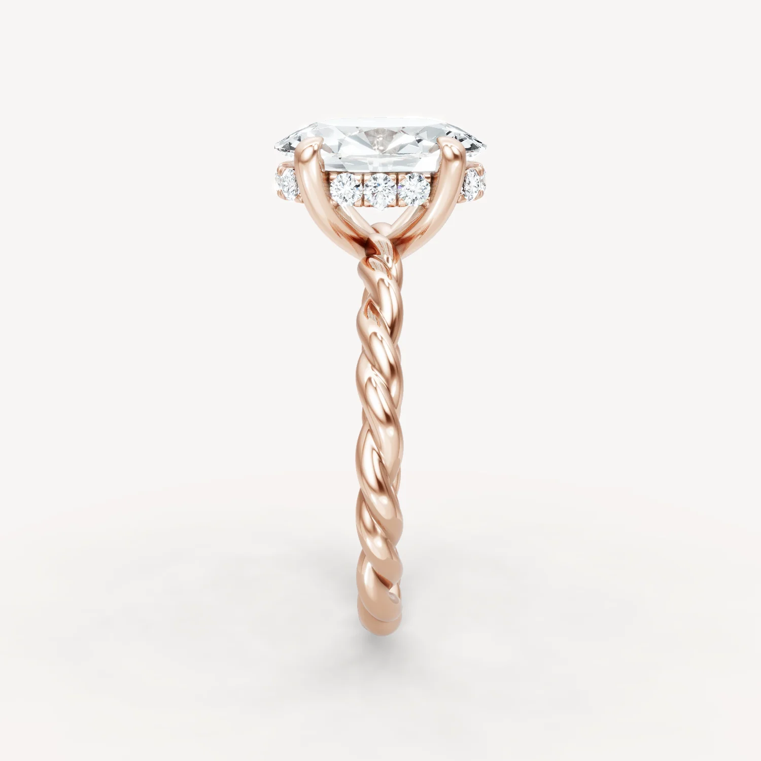 Hidden Halo Twist - Oval - Image 10