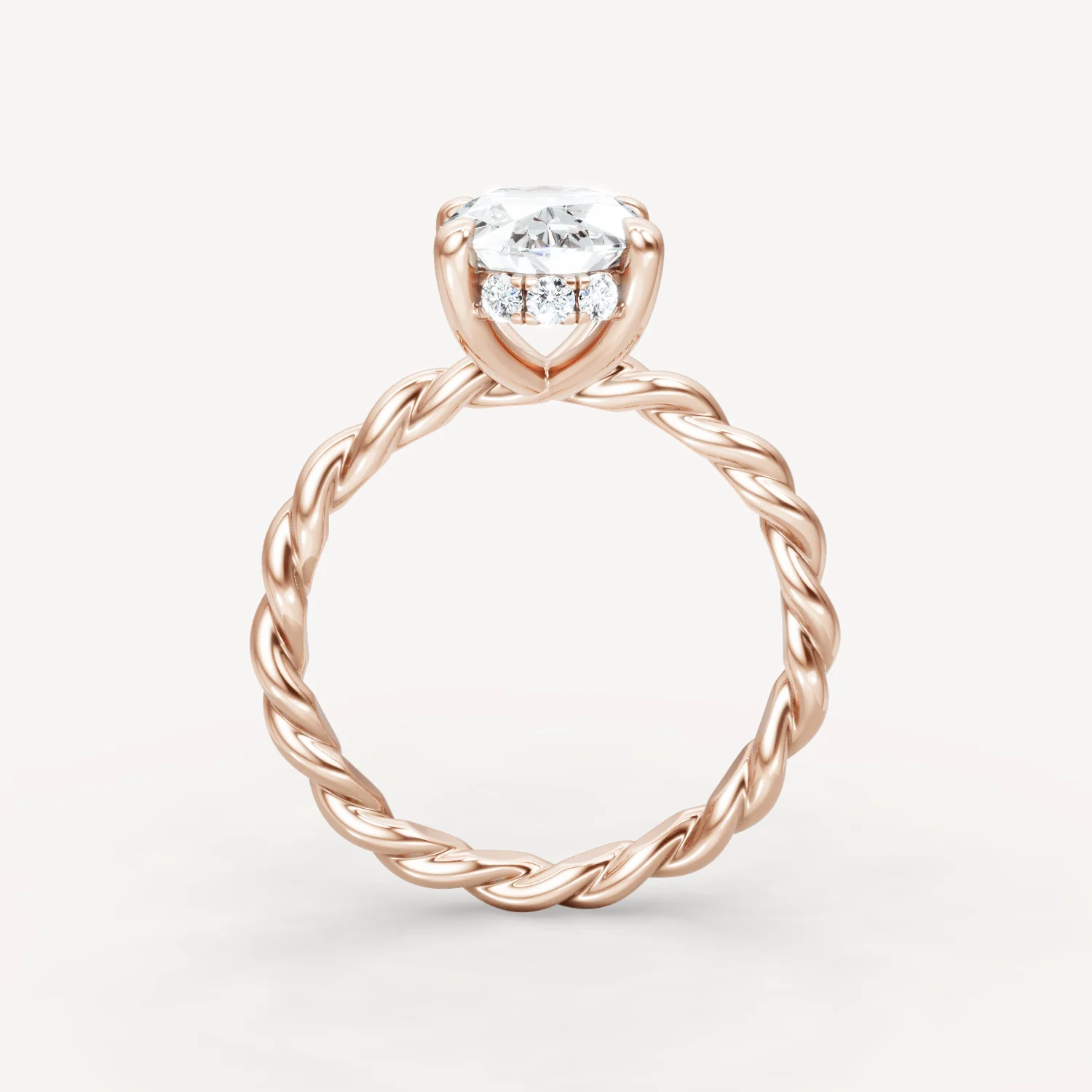 Hidden Halo Twist - Oval - Image 11