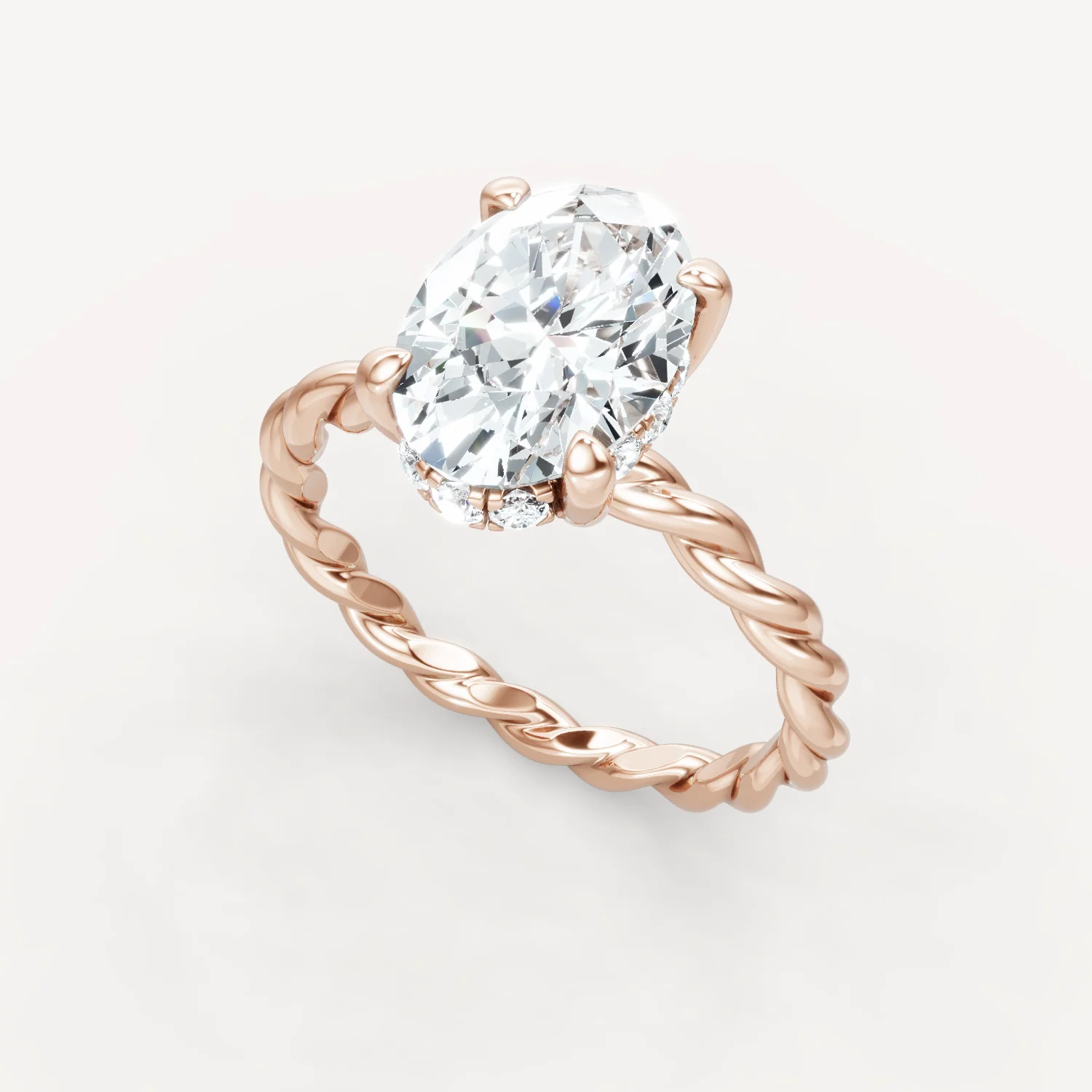 Hidden Halo Twist - Oval - Image 12