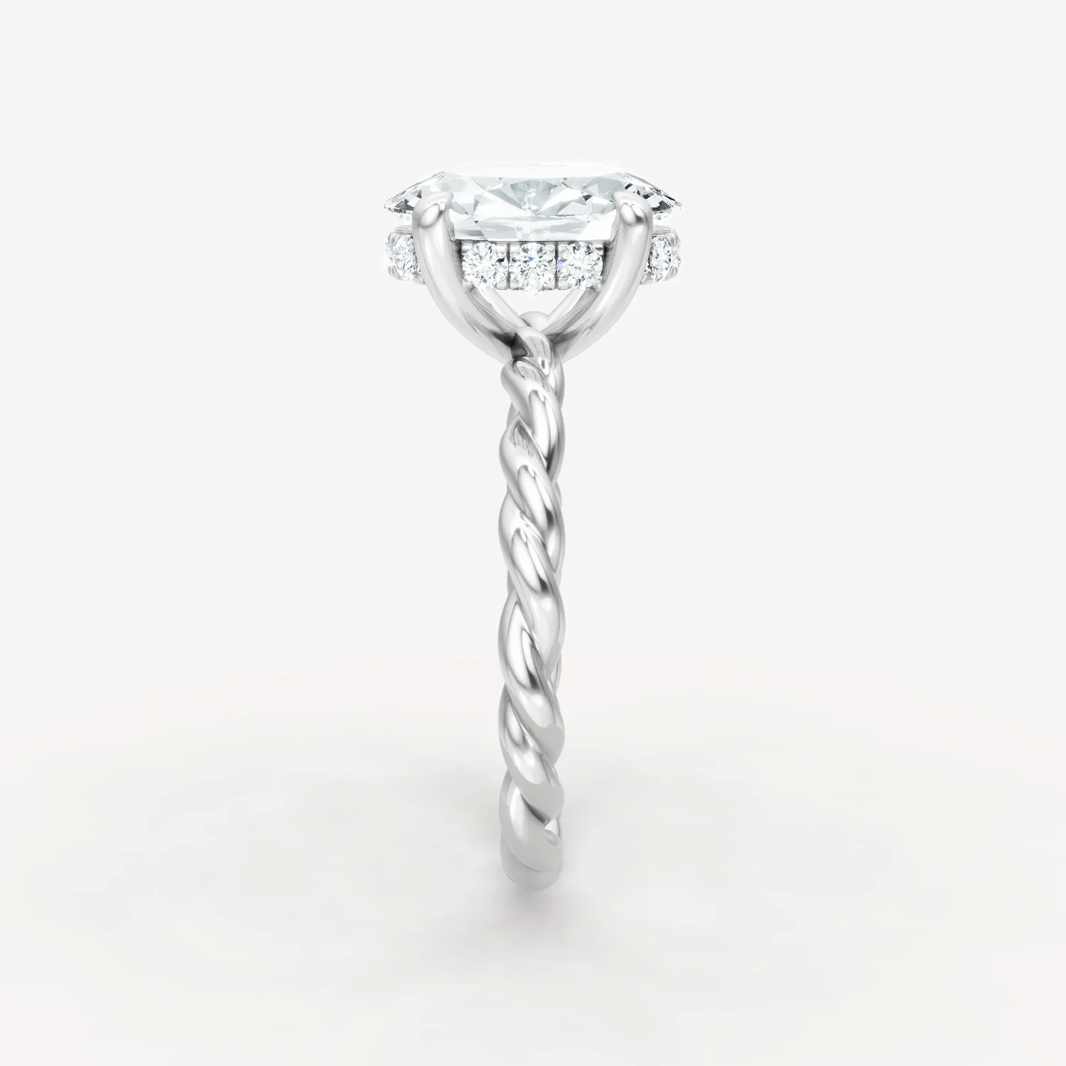 Hidden Halo Twist - Oval - Image 6