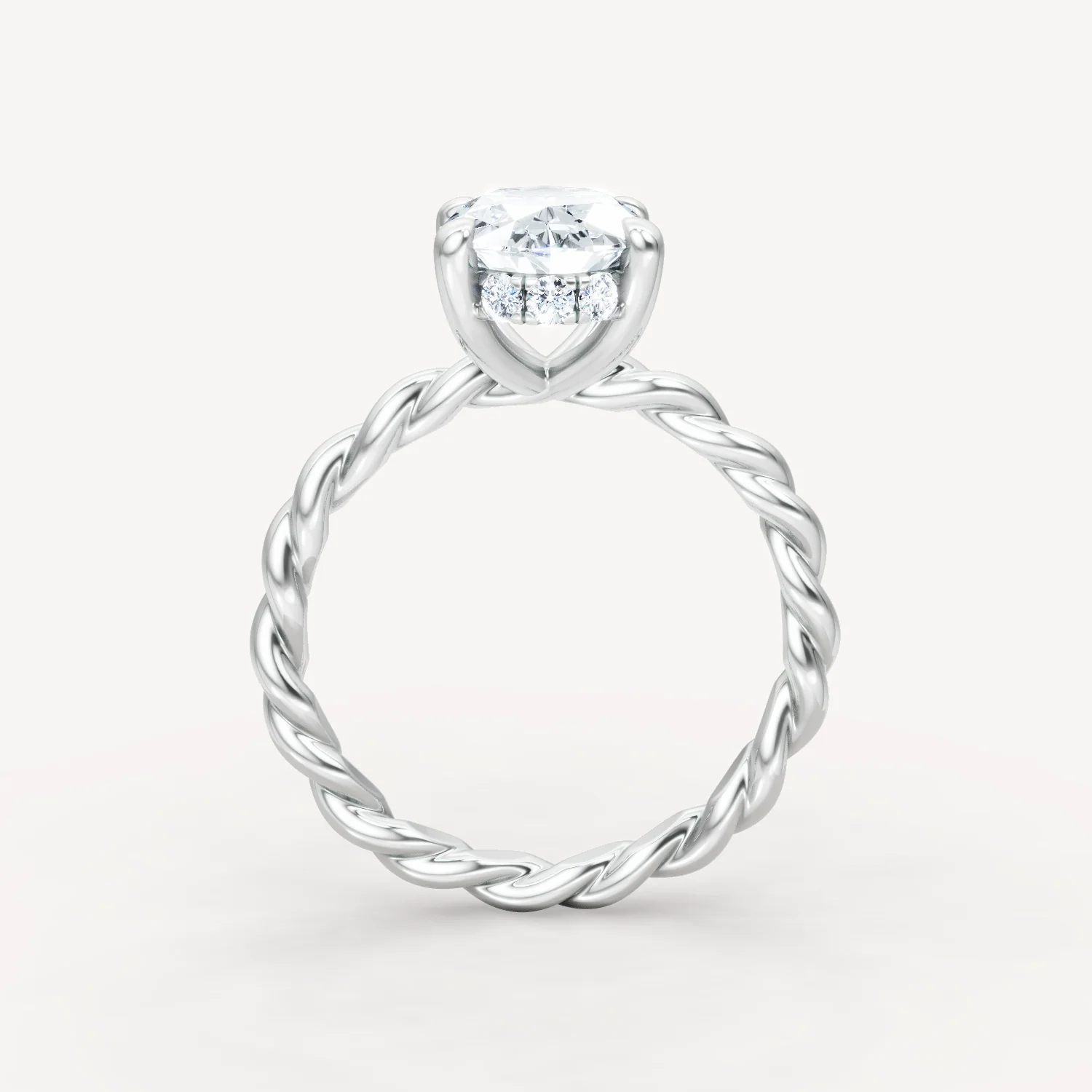 Hidden Halo Twist - Oval - Image 7